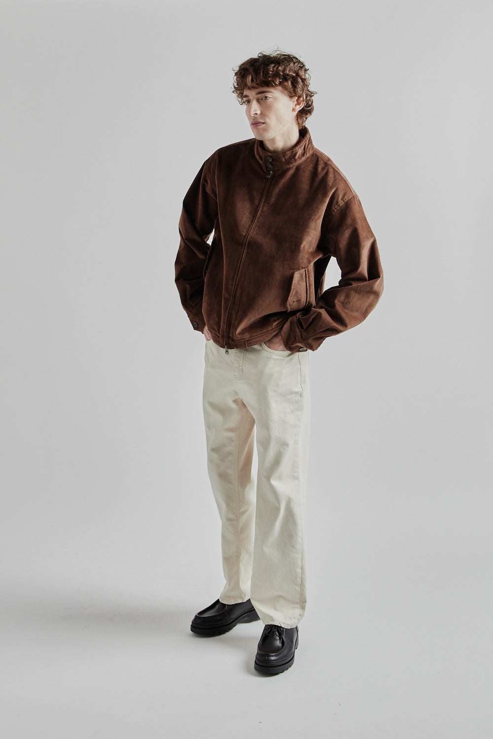 Frizmworks Corduroy Buddy Harrington Jacket - Brown | Wallace