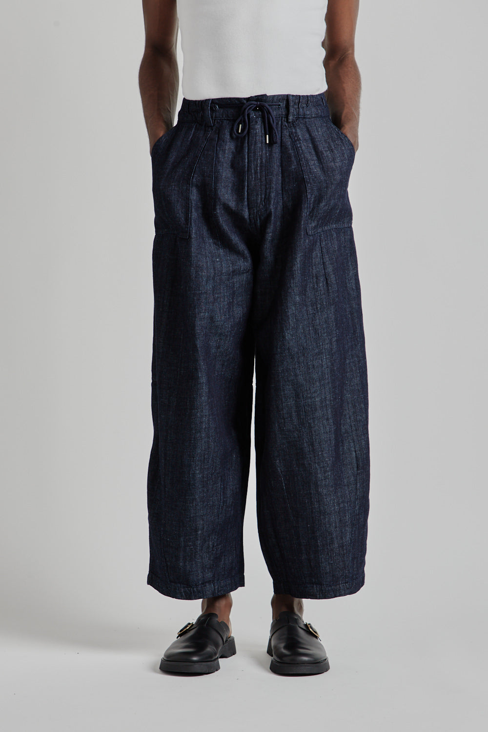 Denim Balloon Pants - Indigo