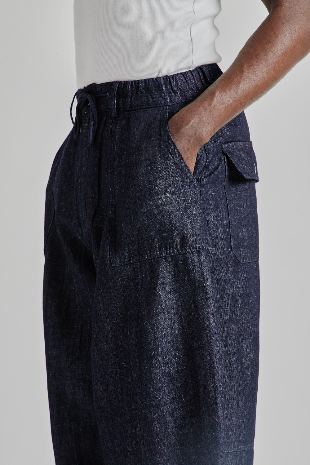 Denim Balloon Pants - Indigo