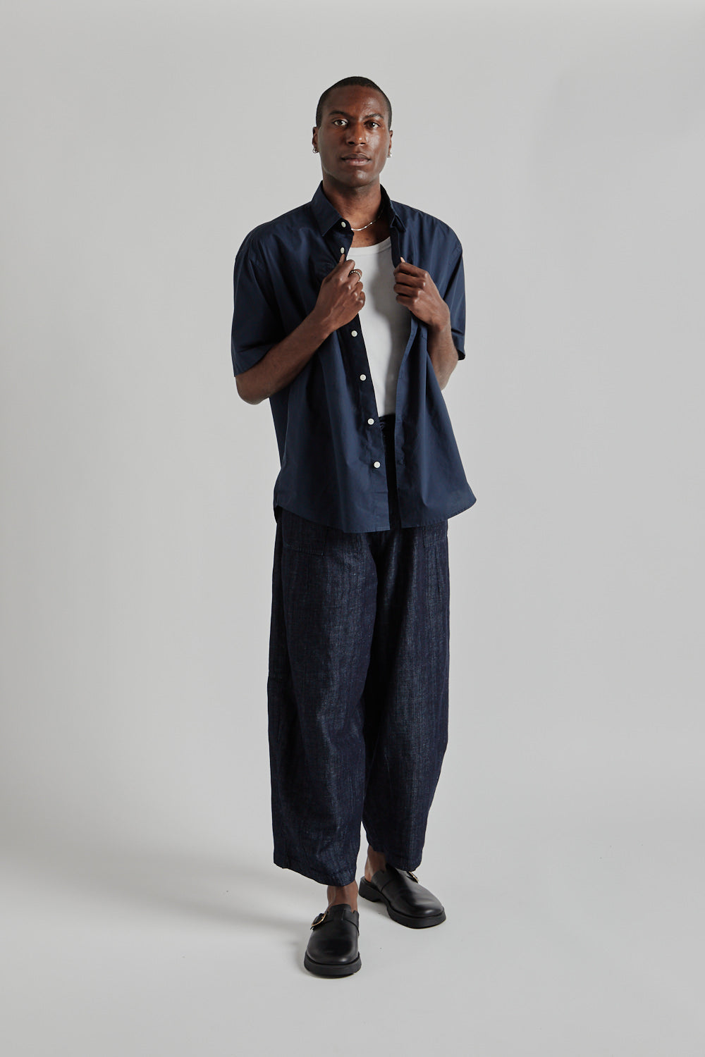 Denim Balloon Pants - Indigo