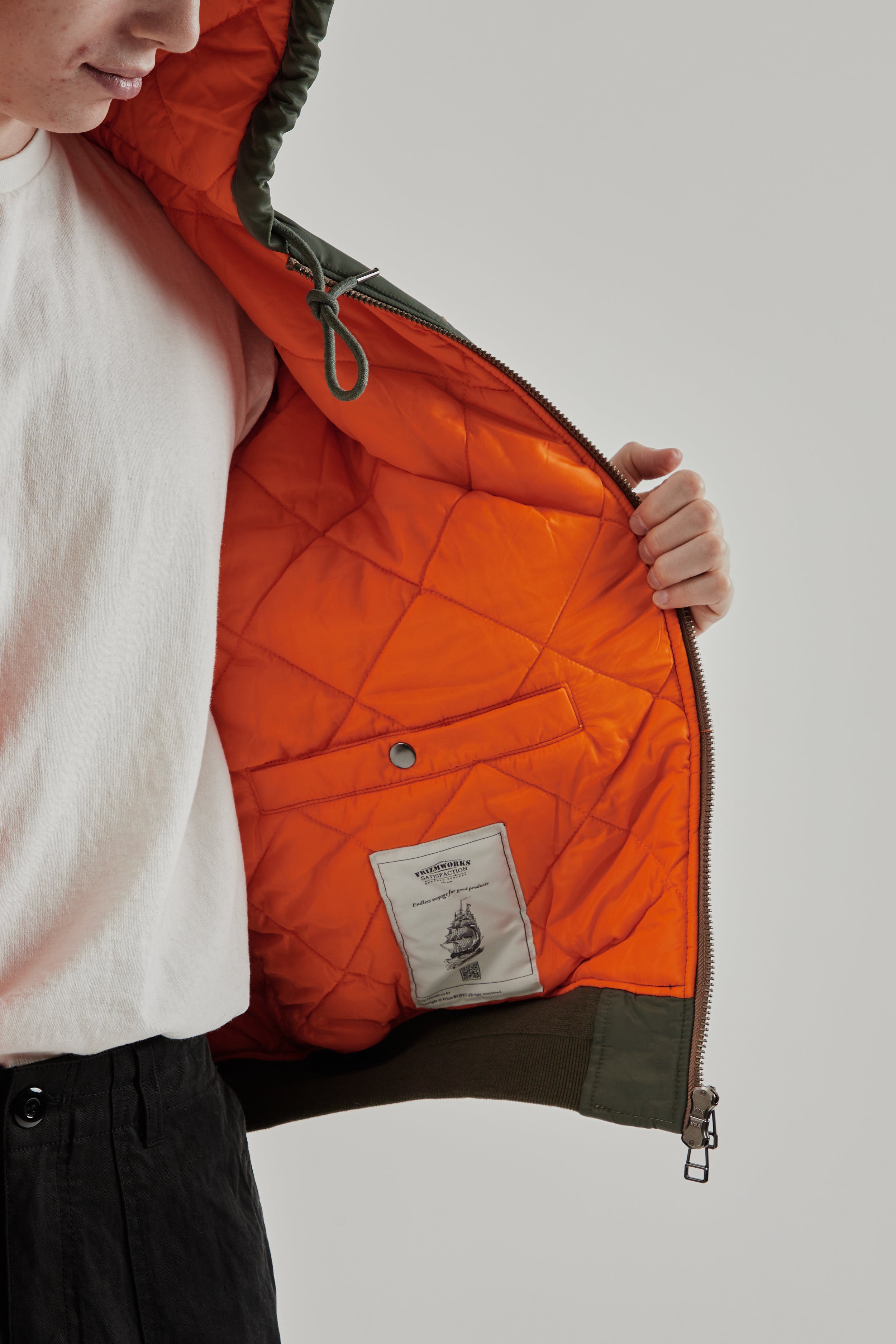 Frizmworks Active MA-1 Hooded Parka - Olive | Wallace Mercantile Shop