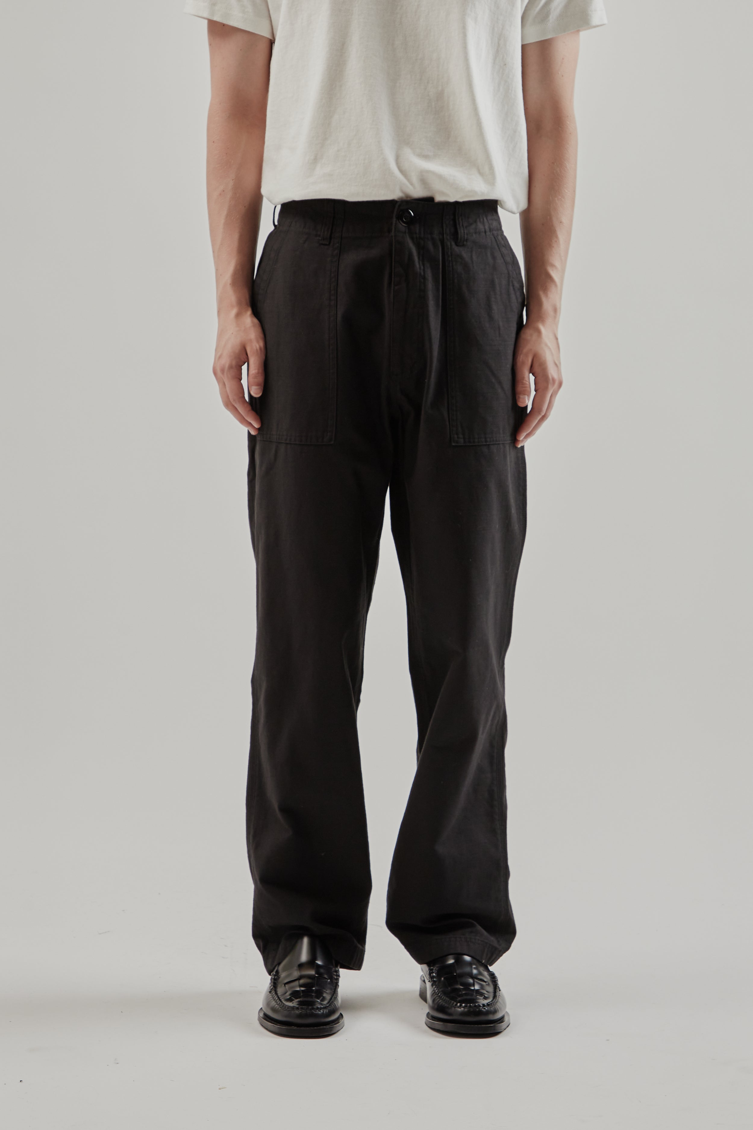 Frizmworks Back Satin Fatigue Pants - Black | Wallace Mercantile Shop