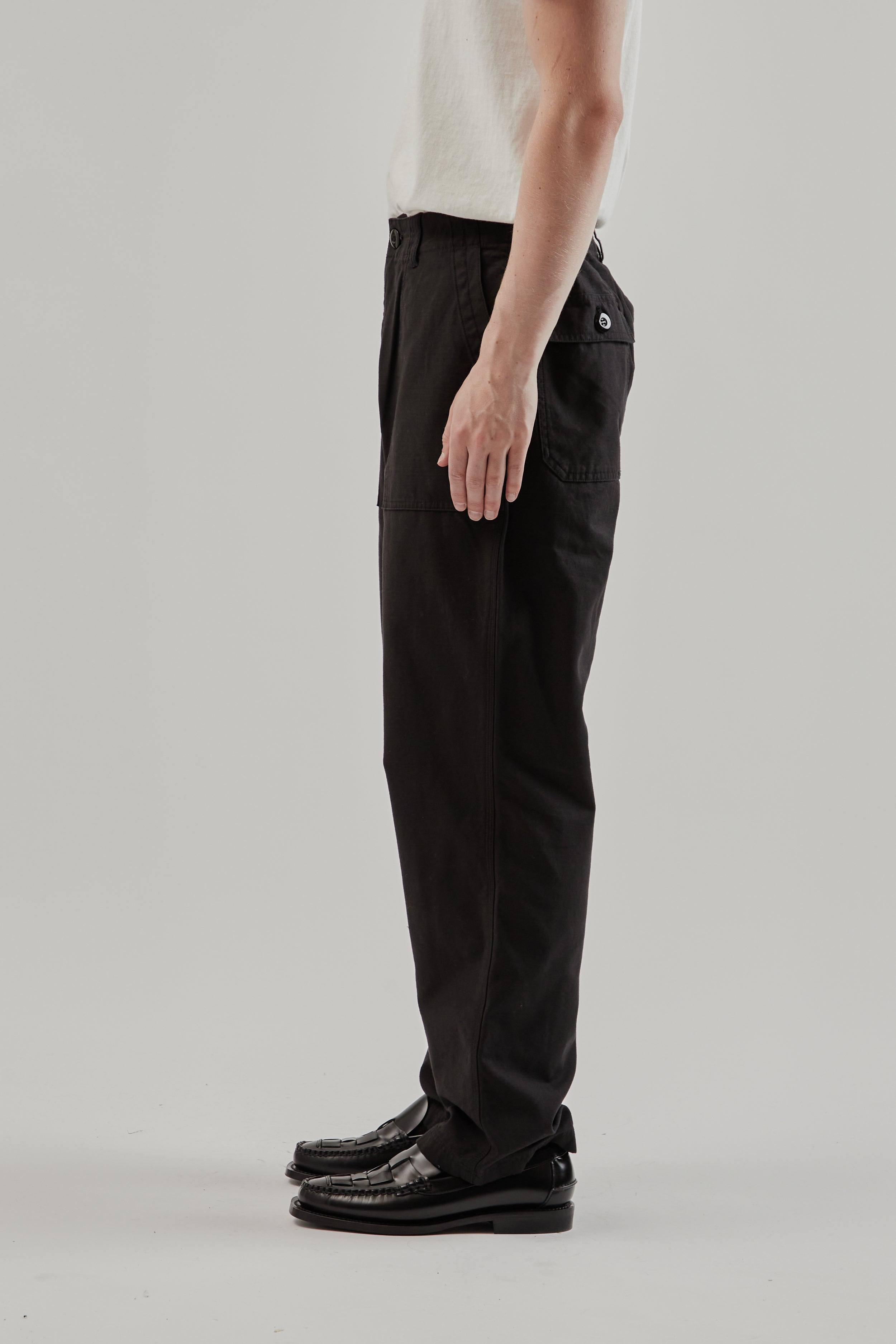 Frizmworks Back Satin Fatigue Pants - Black | Wallace Mercantile Shop