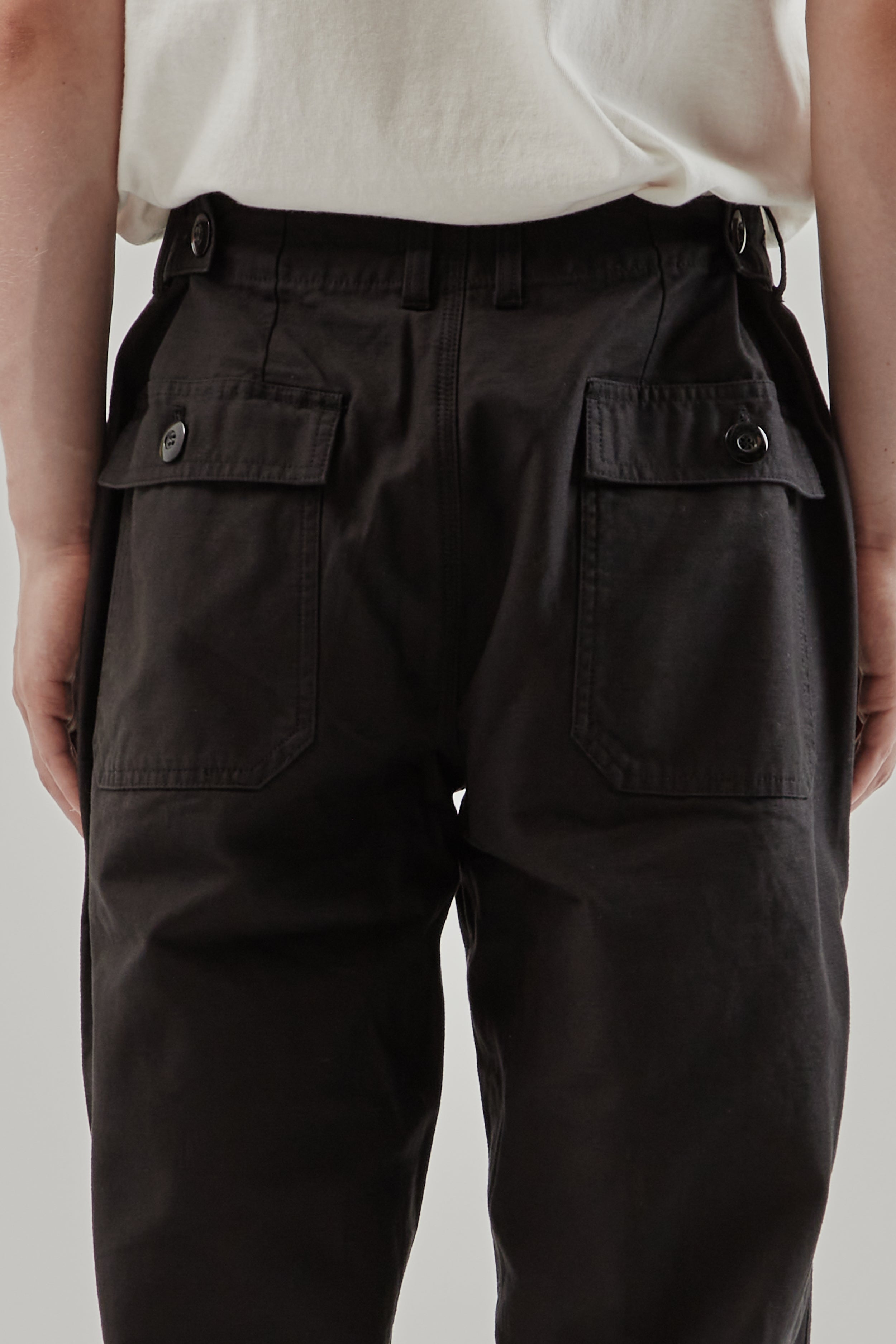 Frizmworks Back Satin Fatigue Pants - Black | Wallace Mercantile Shop