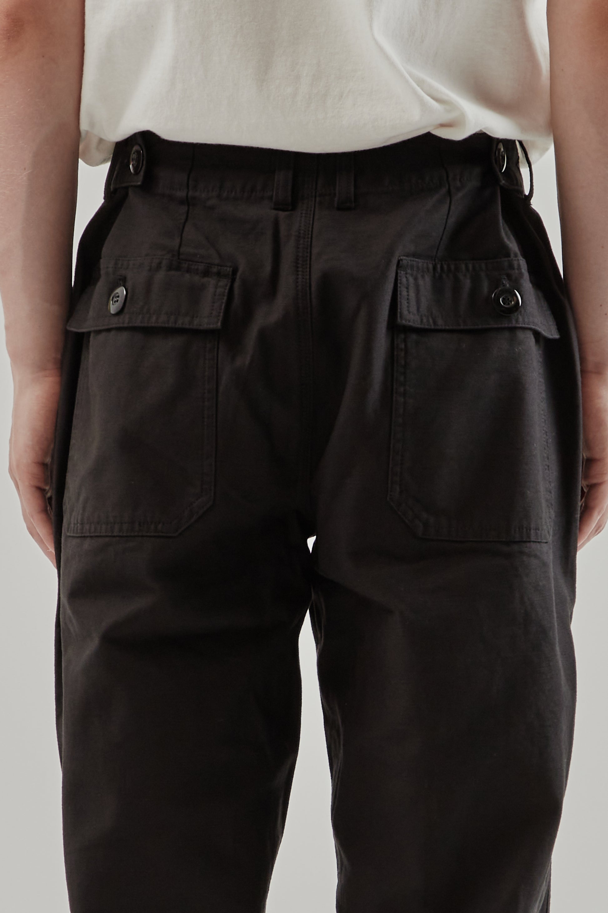 Frizmworks FW25 Back Satin Fatigue Pants Black 4