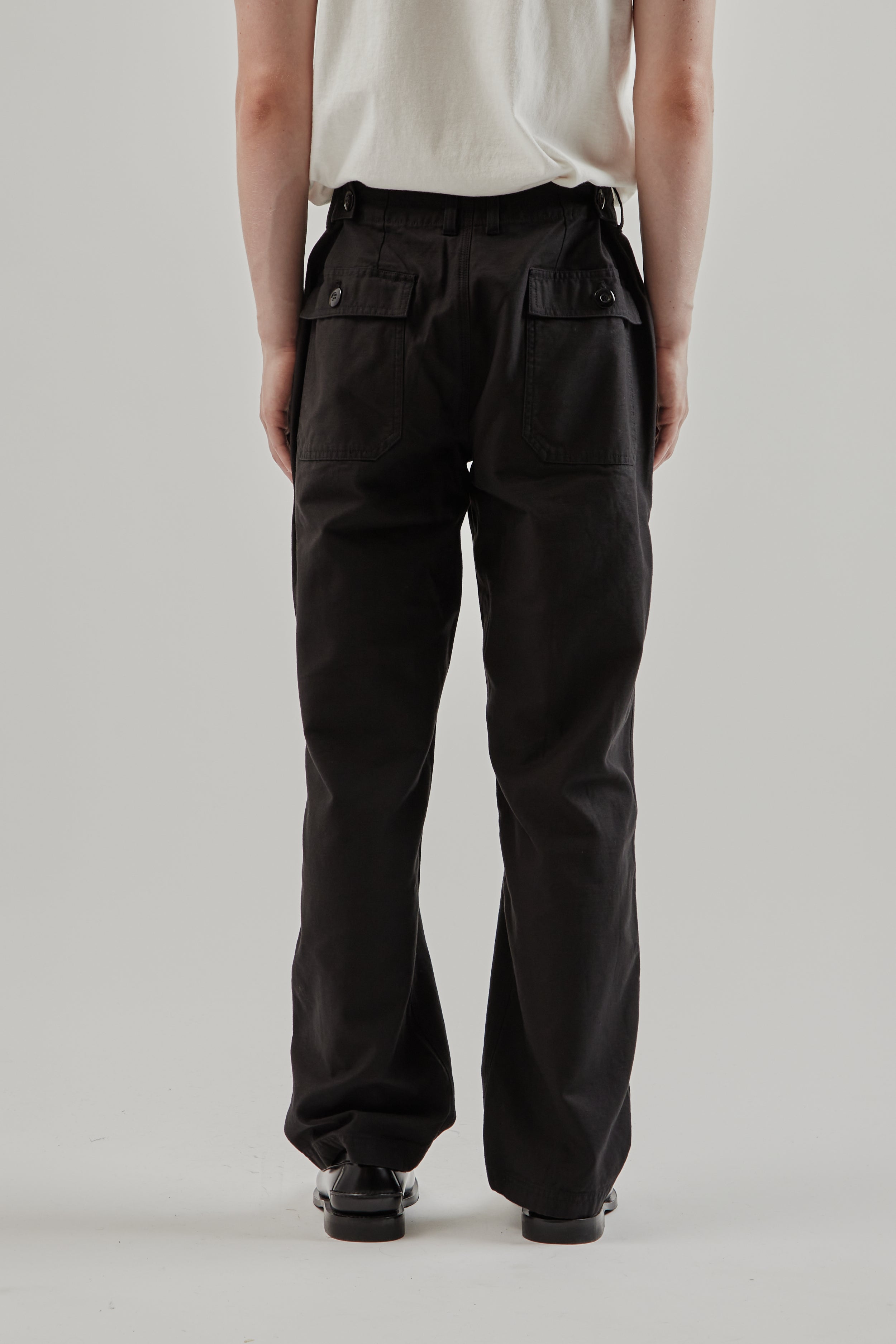 Frizmworks Back Satin Fatigue Pants - Black | Wallace Mercantile Shop