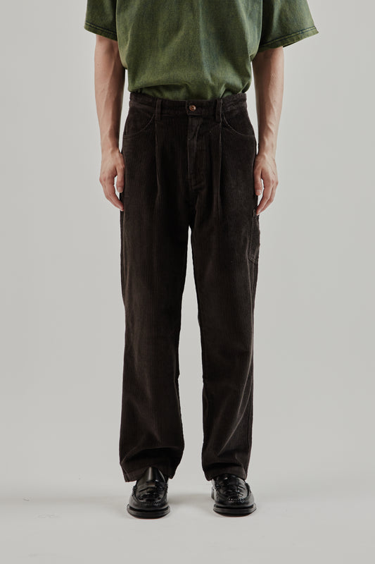 Frizmworks FW25 Corduroy Wide One Tuck Pants Charcoal 2