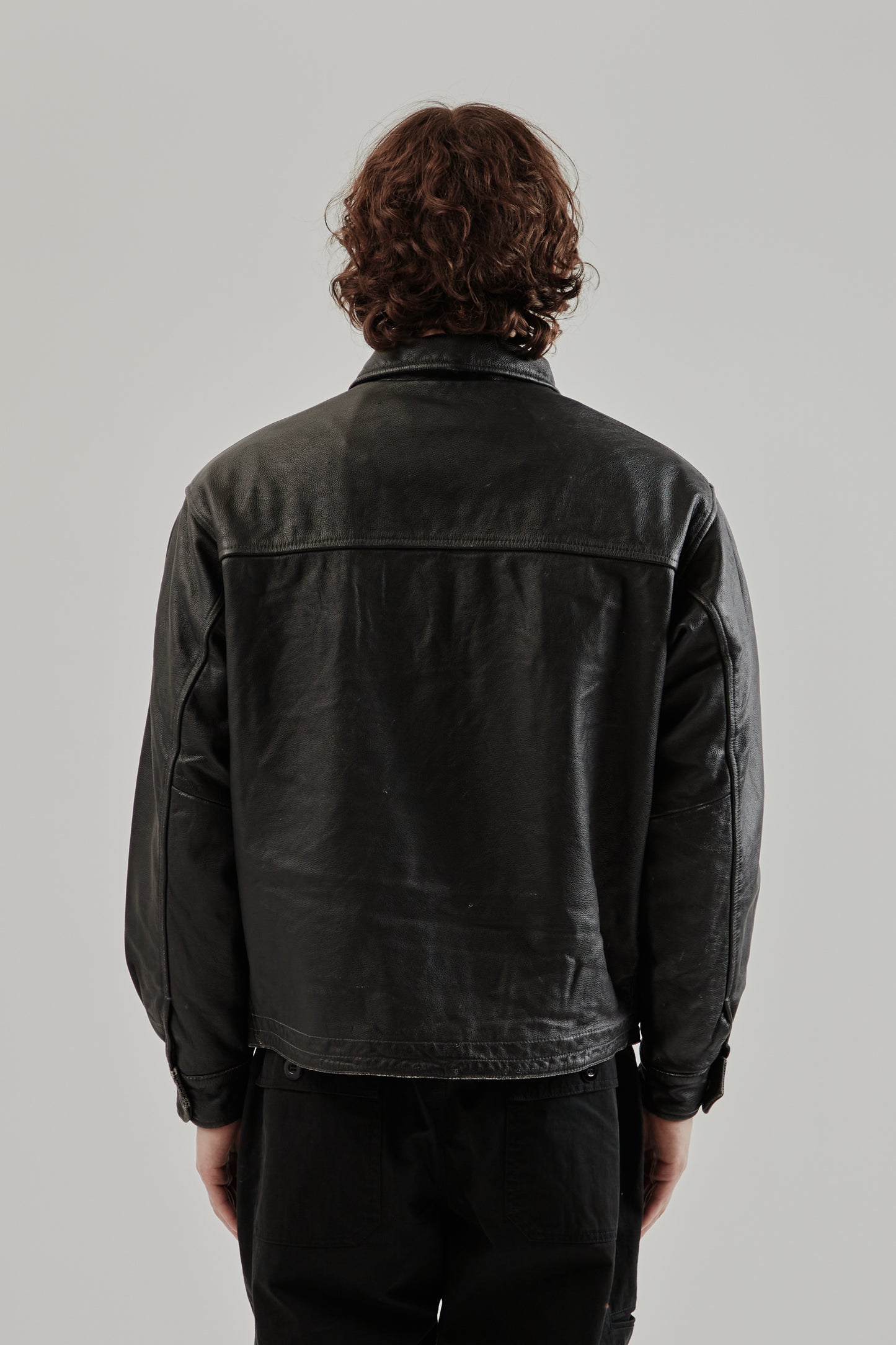 Frizmworks FW25 Destroyed Cowhide Leather Jacket Black 21
