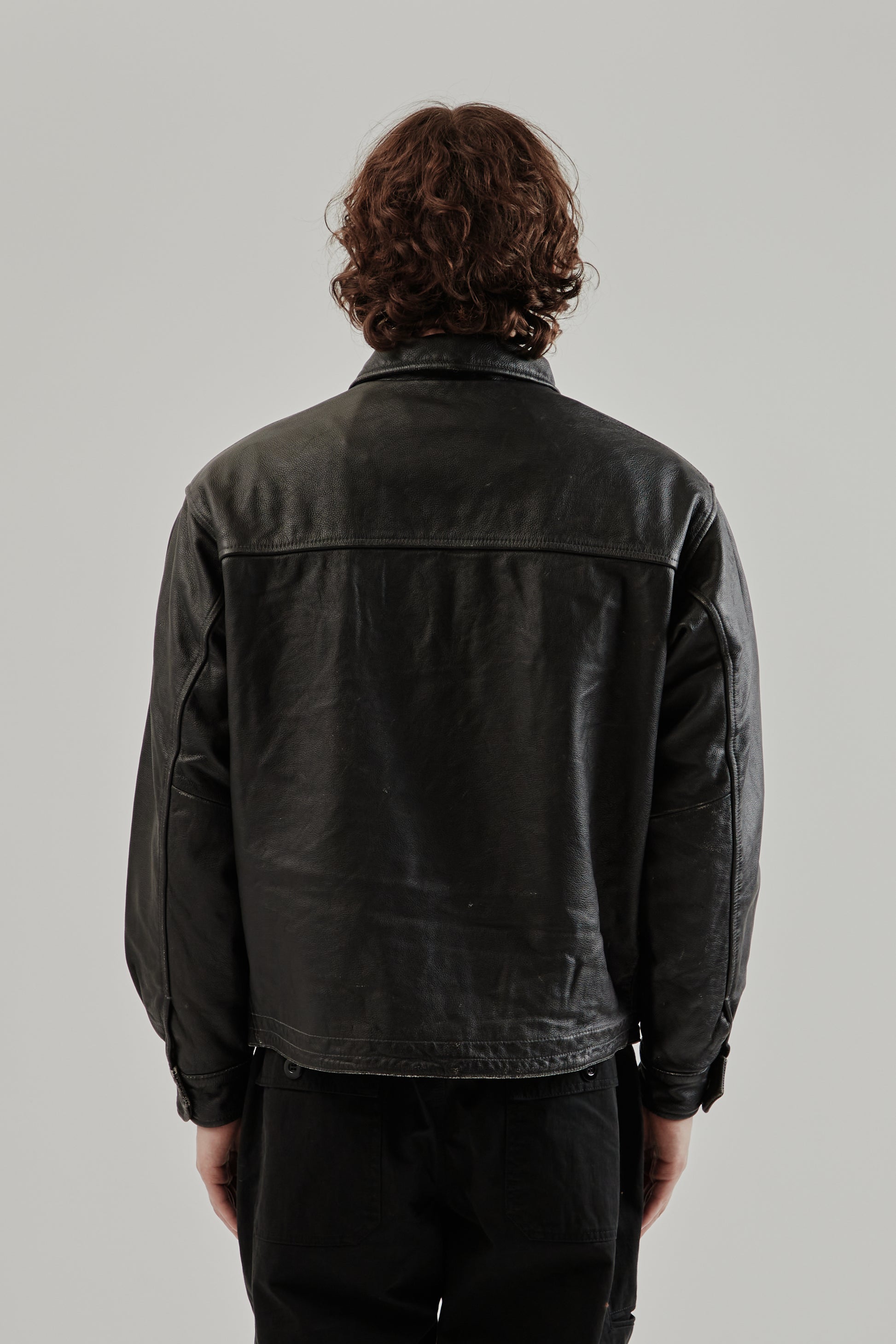 Frizmworks FW25 Destroyed Cowhide Leather Jacket Black 21