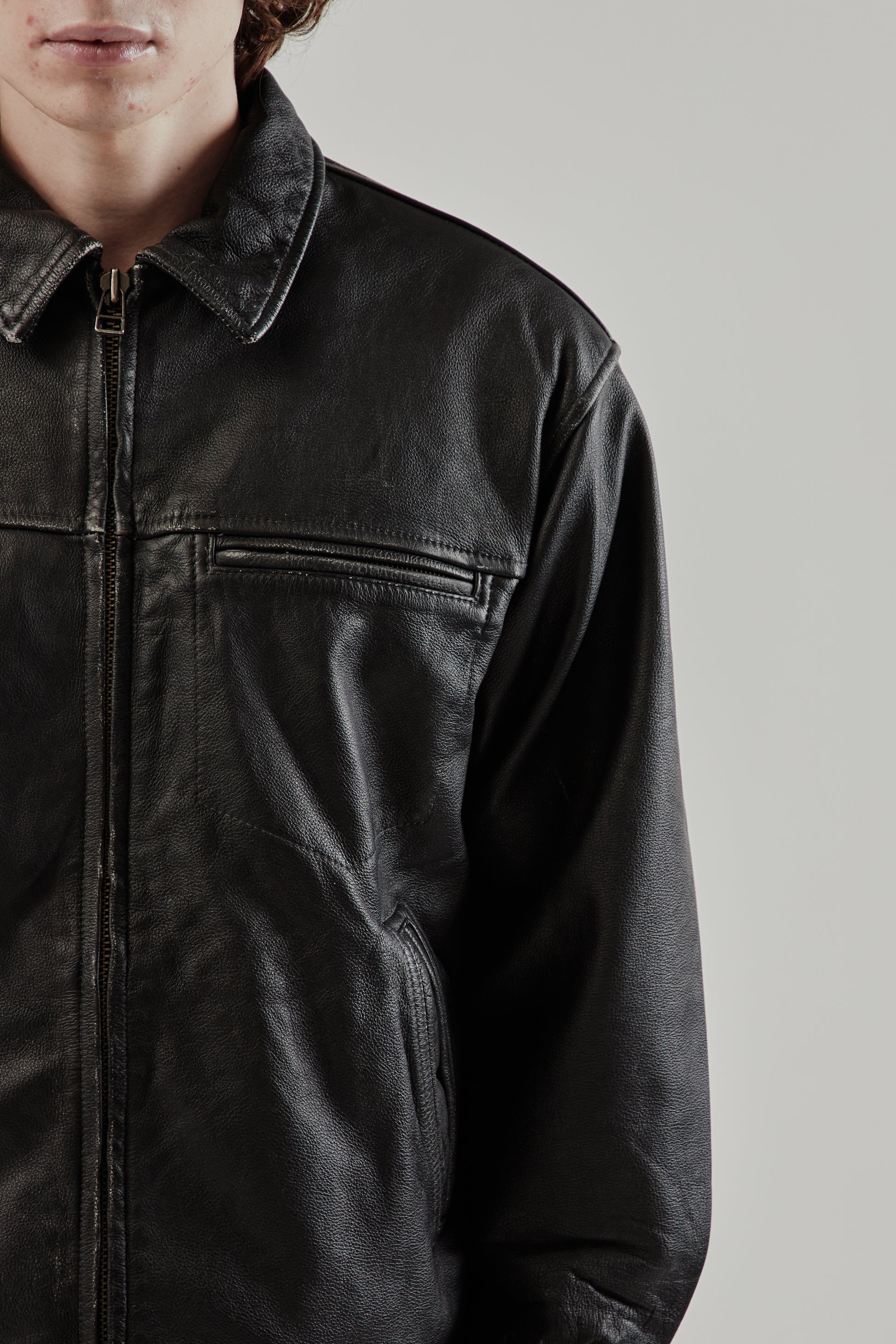 Frizmworks FW25 Destroyed Cowhide Leather Jacket Black 23