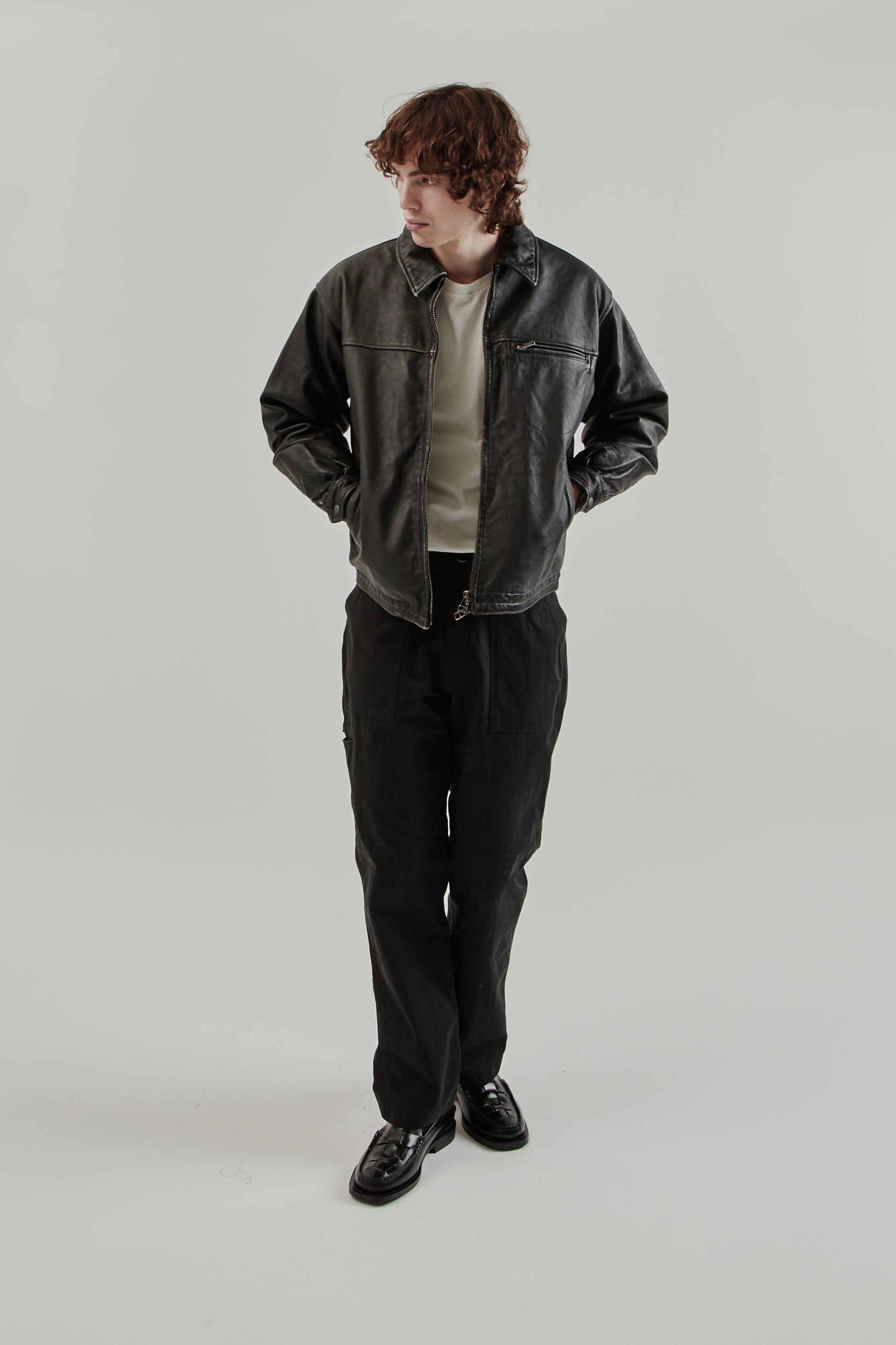 Frizmworks FW25 Destroyed Cowhide Leather Jacket Black 31