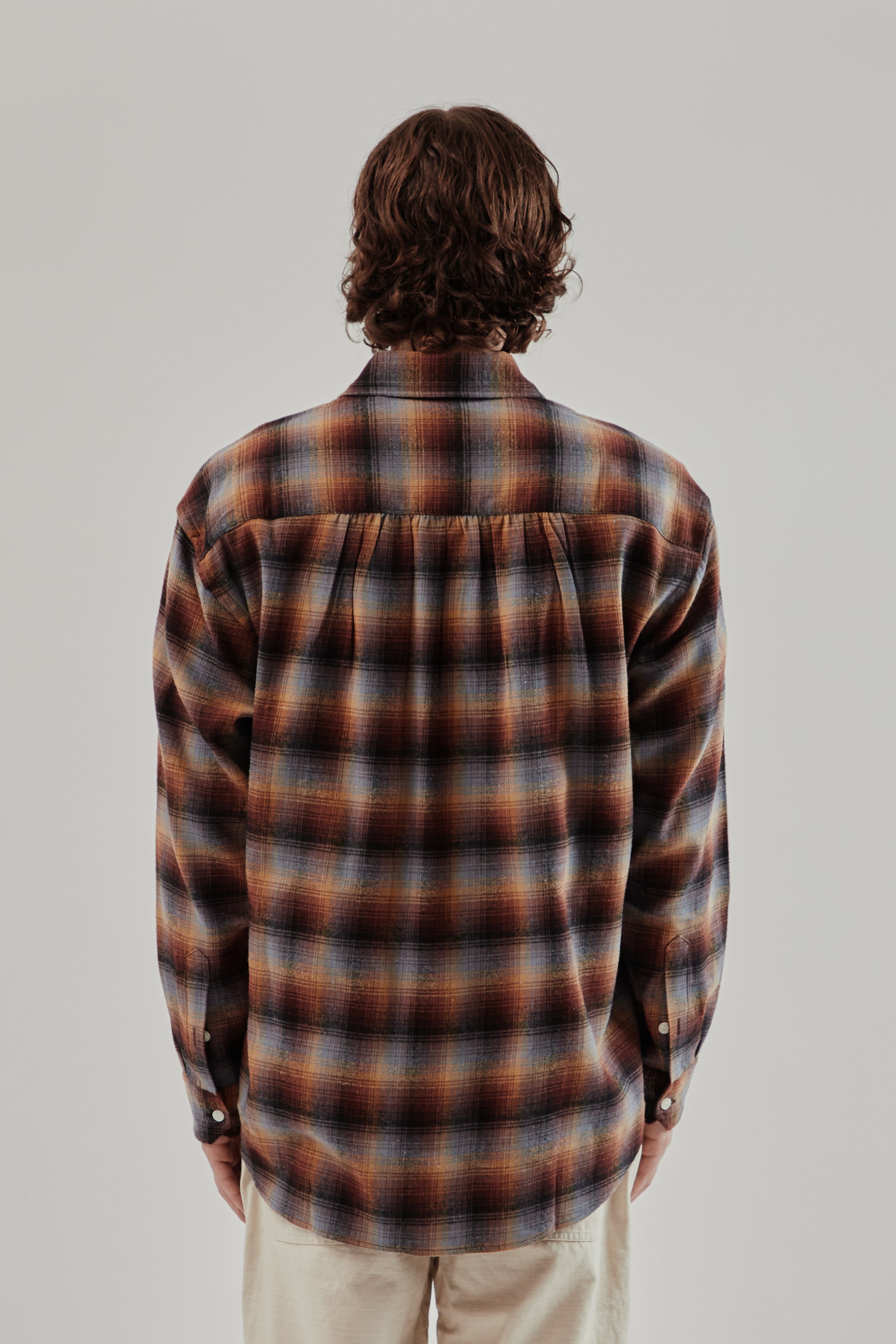 Frizmworks Flannel Check Work Shirt - Brown Sky | Wallace