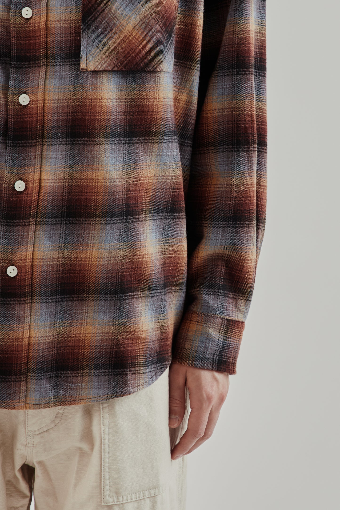 Frizmworks FW25 Flannel Work Shirt Brown Sky 8