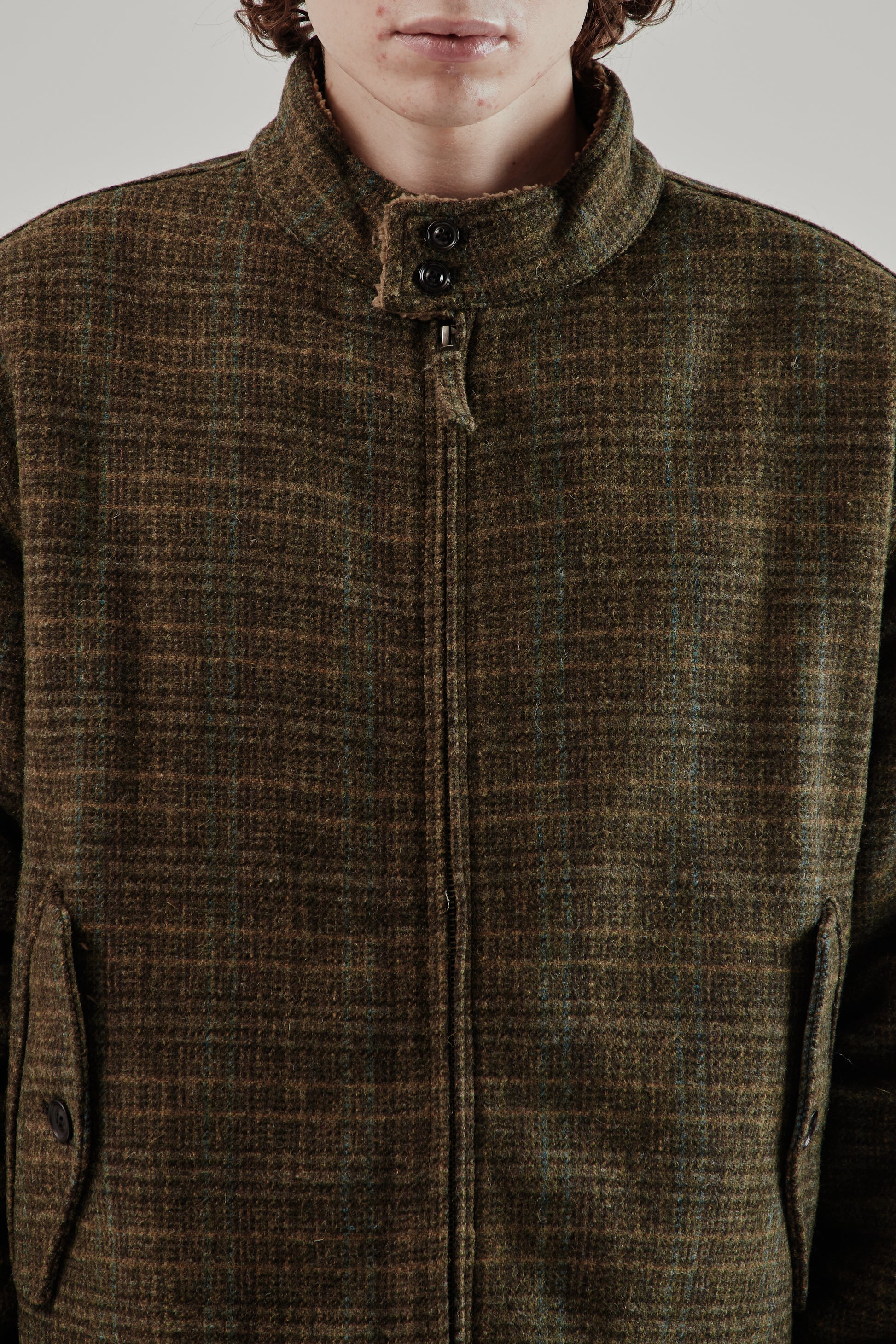 Frizmworks FW25 Fluffy Wool Harrington Jacket Seaweed 20