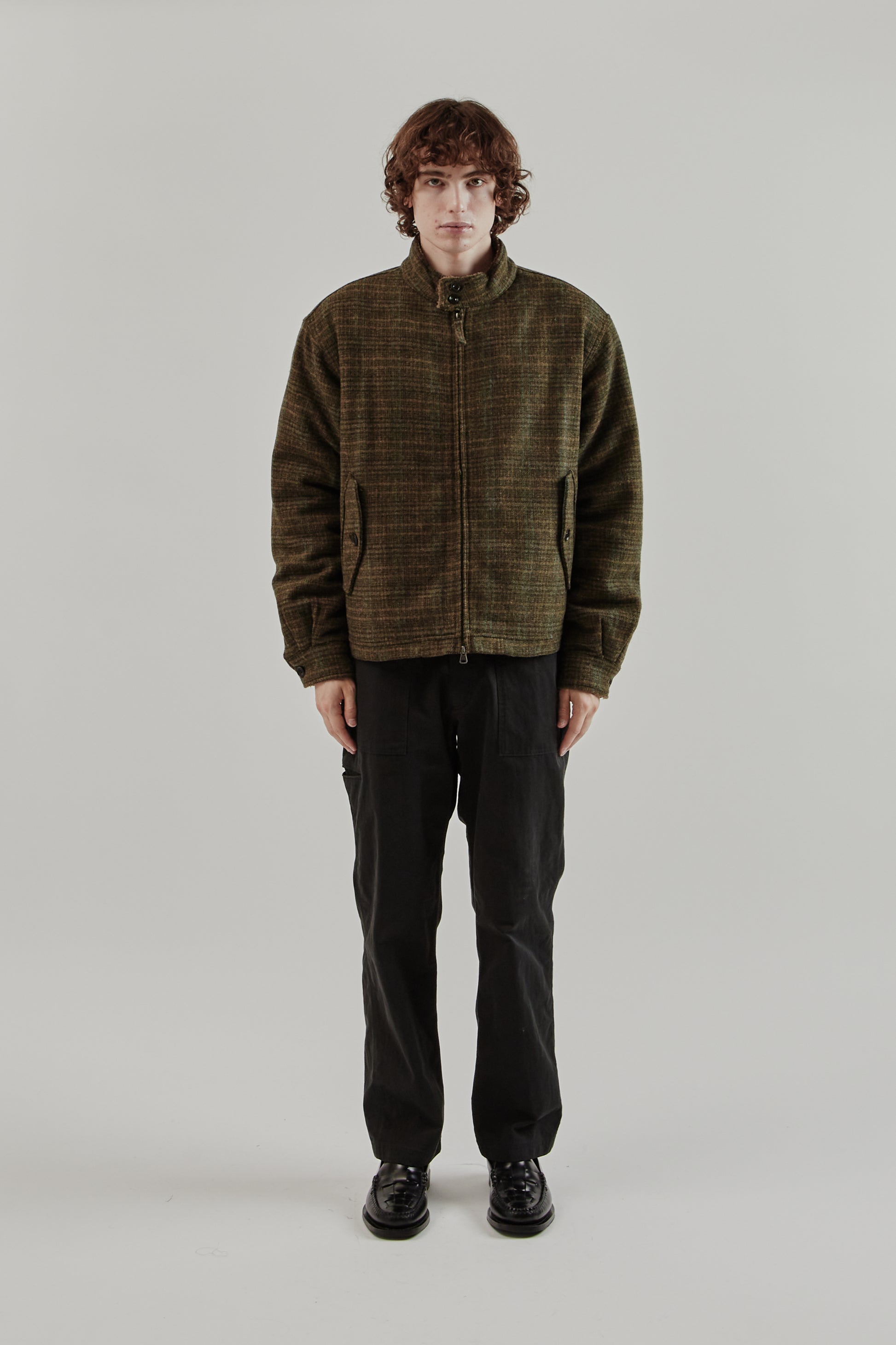 Frizmworks FW25 Fluffy Wool Harrington Jacket Seaweed 22