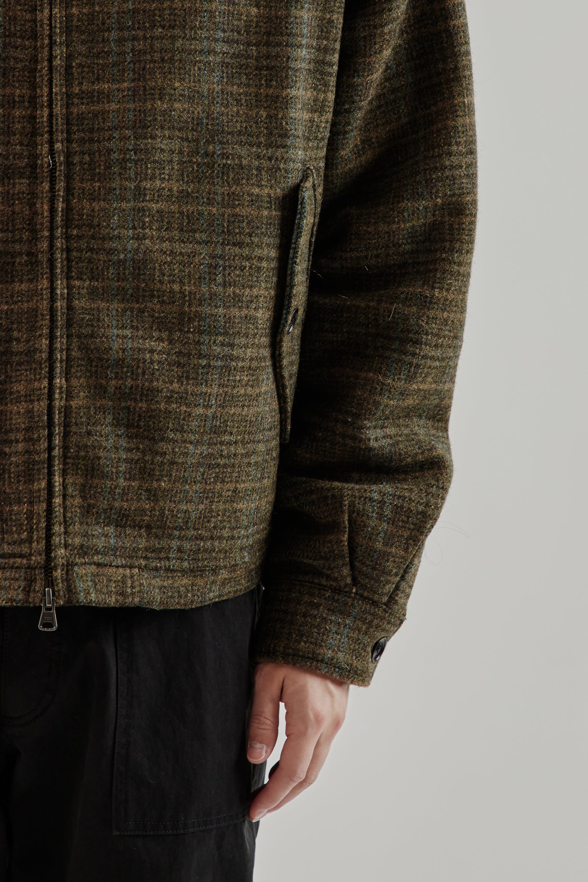 Frizmworks FW25 Fluffy Wool Harrington Jacket Seaweed 25