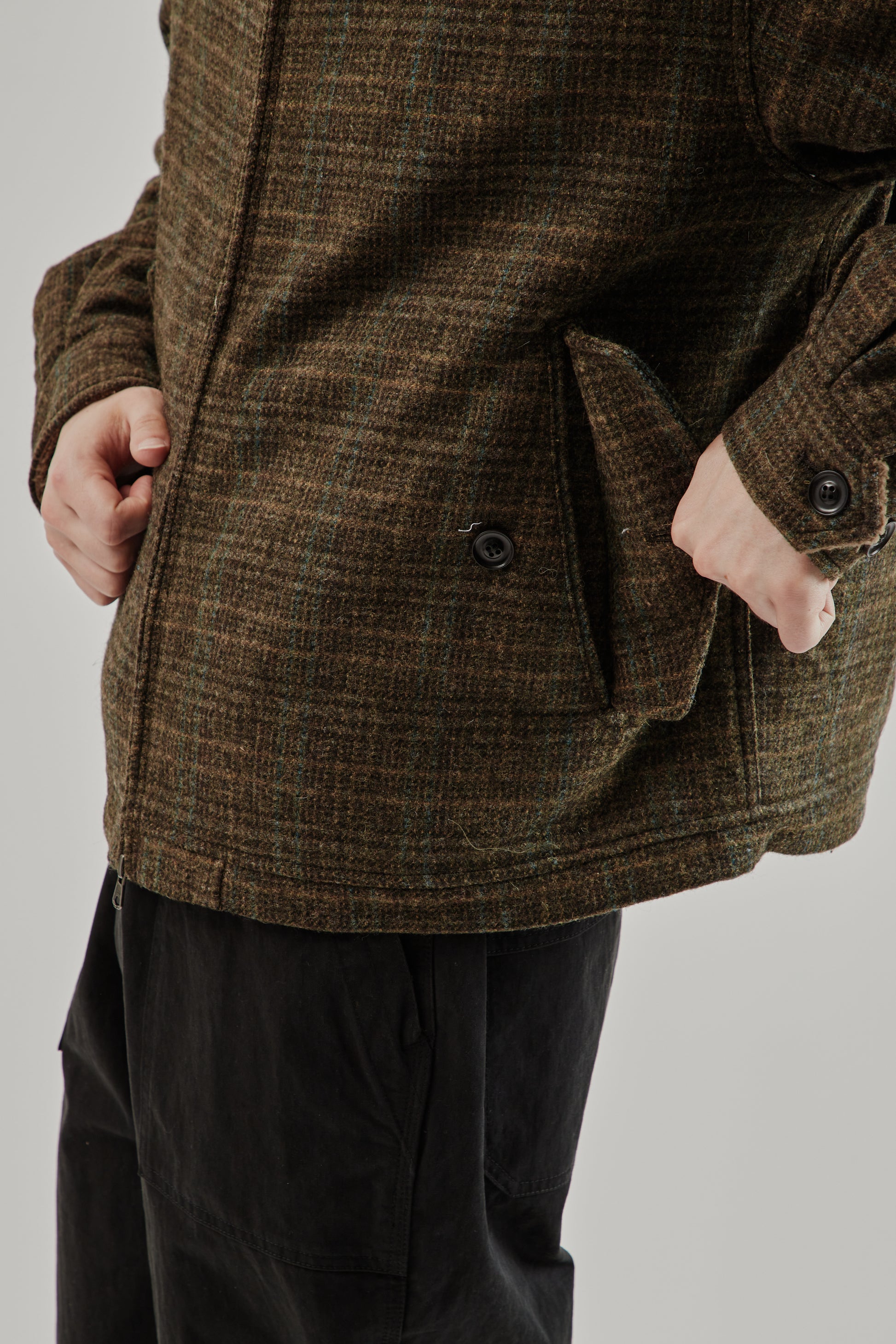 Frizmworks FW25 Fluffy Wool Harrington Jacket Seaweed 26