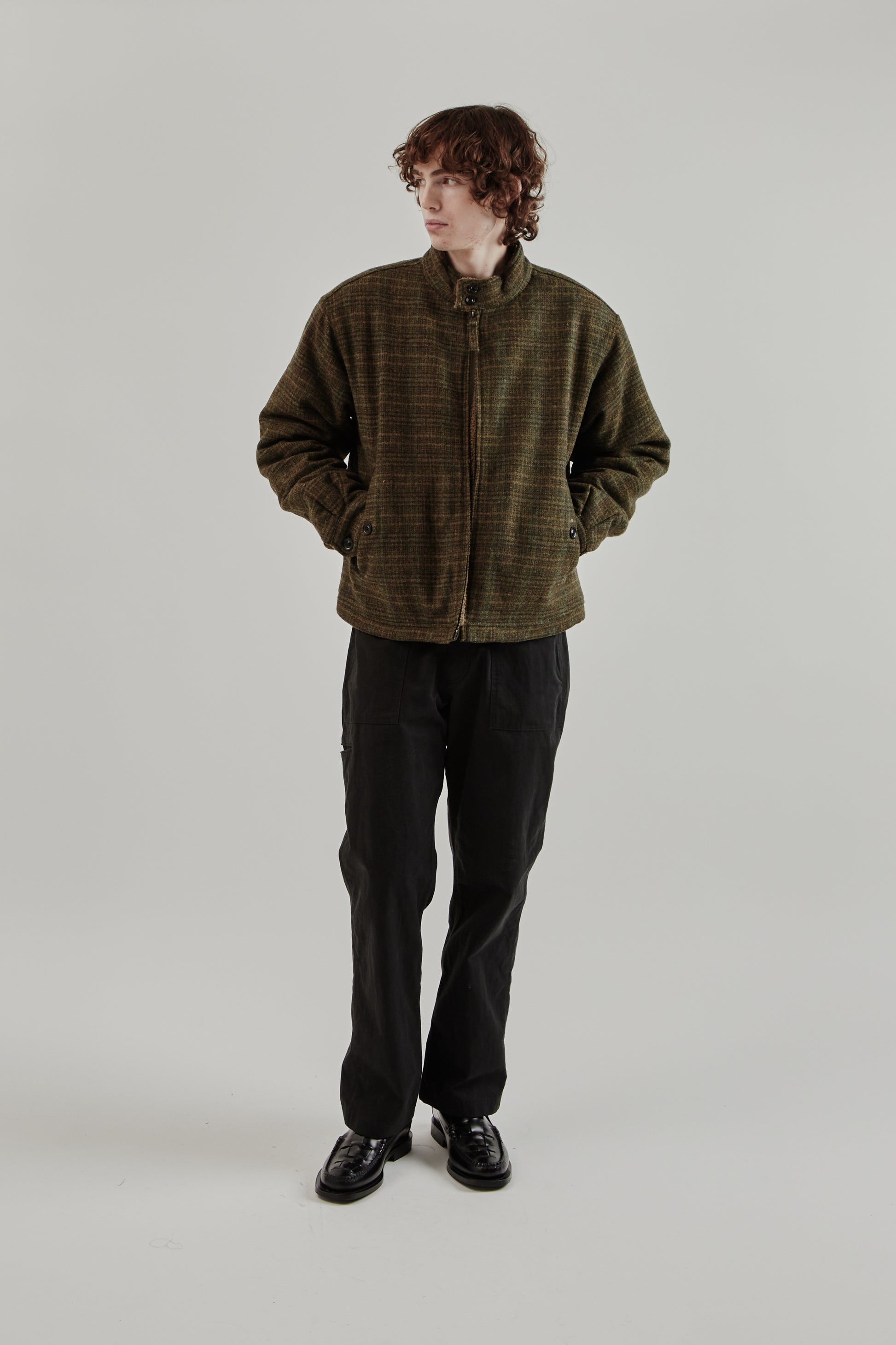 Frizmworks FW25 Fluffy Wool Harrington Jacket Seaweed 30