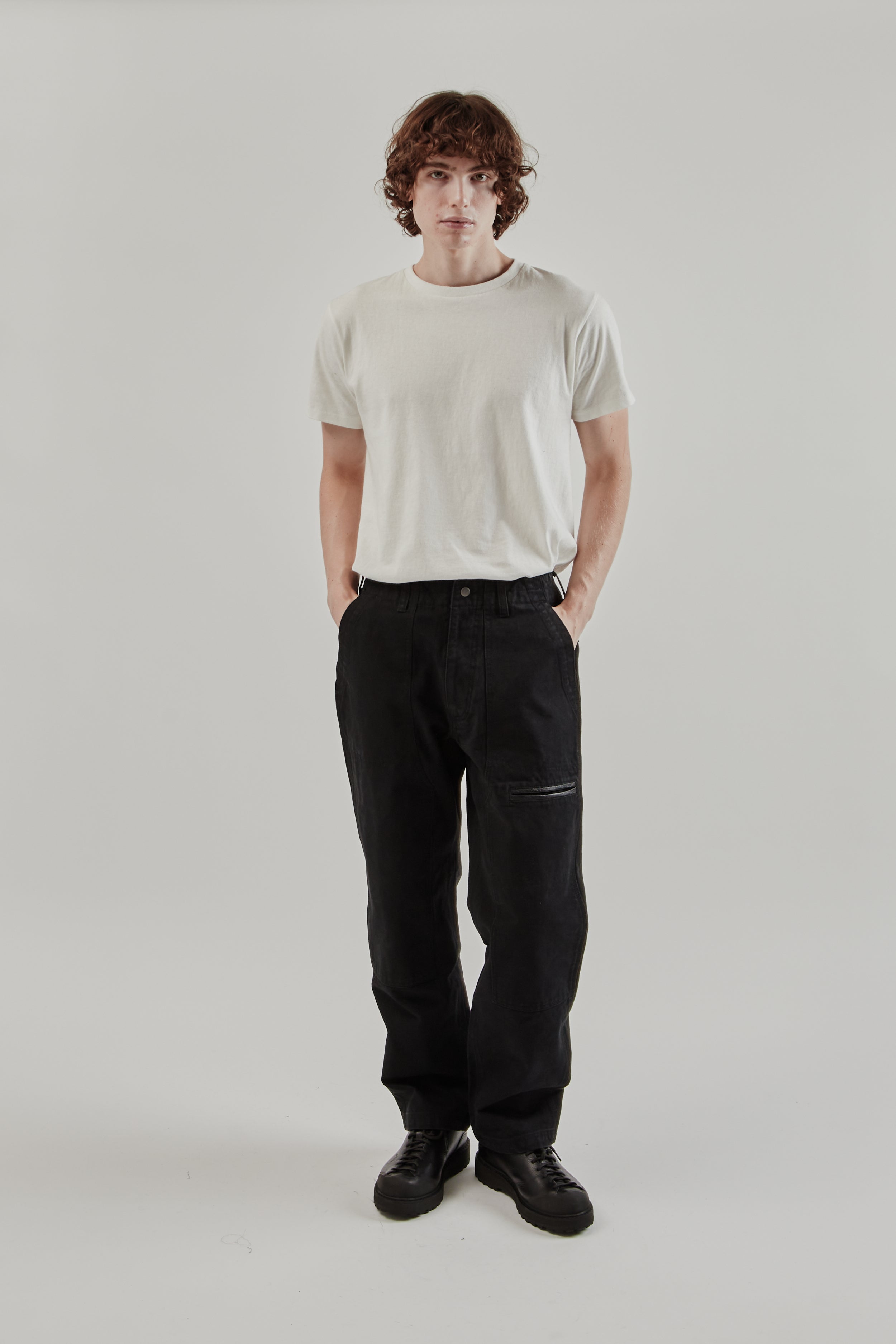 Frizmworks Heavy Canvas Destroyed Double Knee Pants - Black