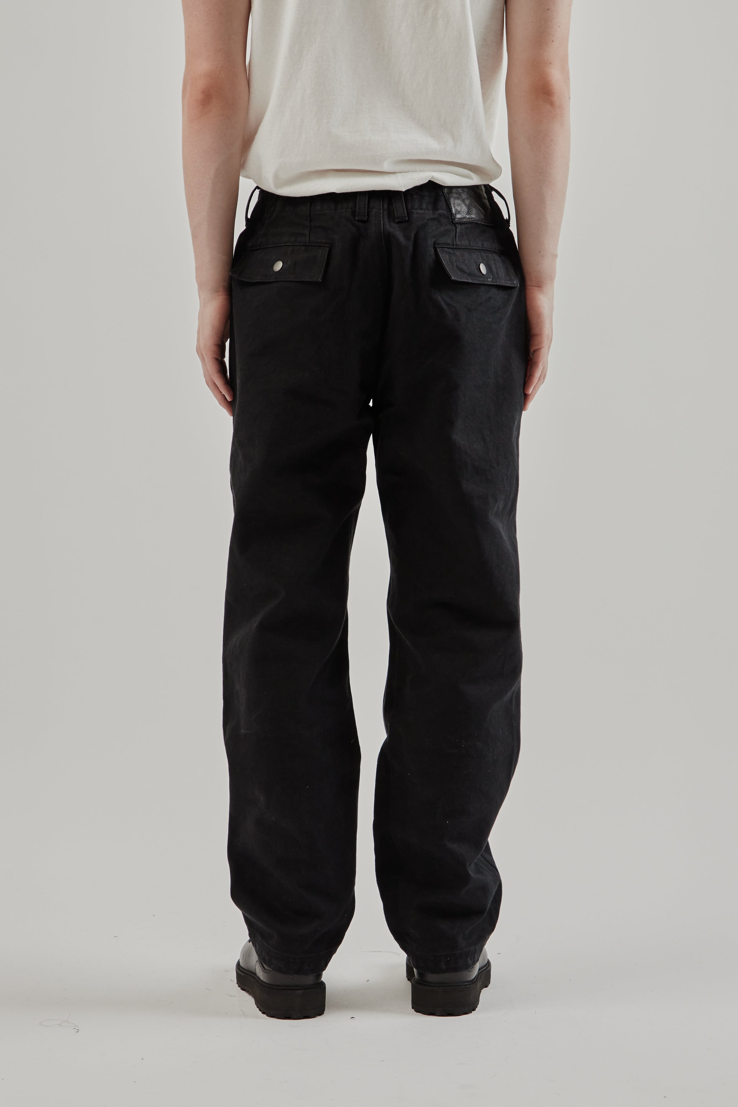 Frizmworks Heavy Canvas Destroyed Double Knee Pants - Black