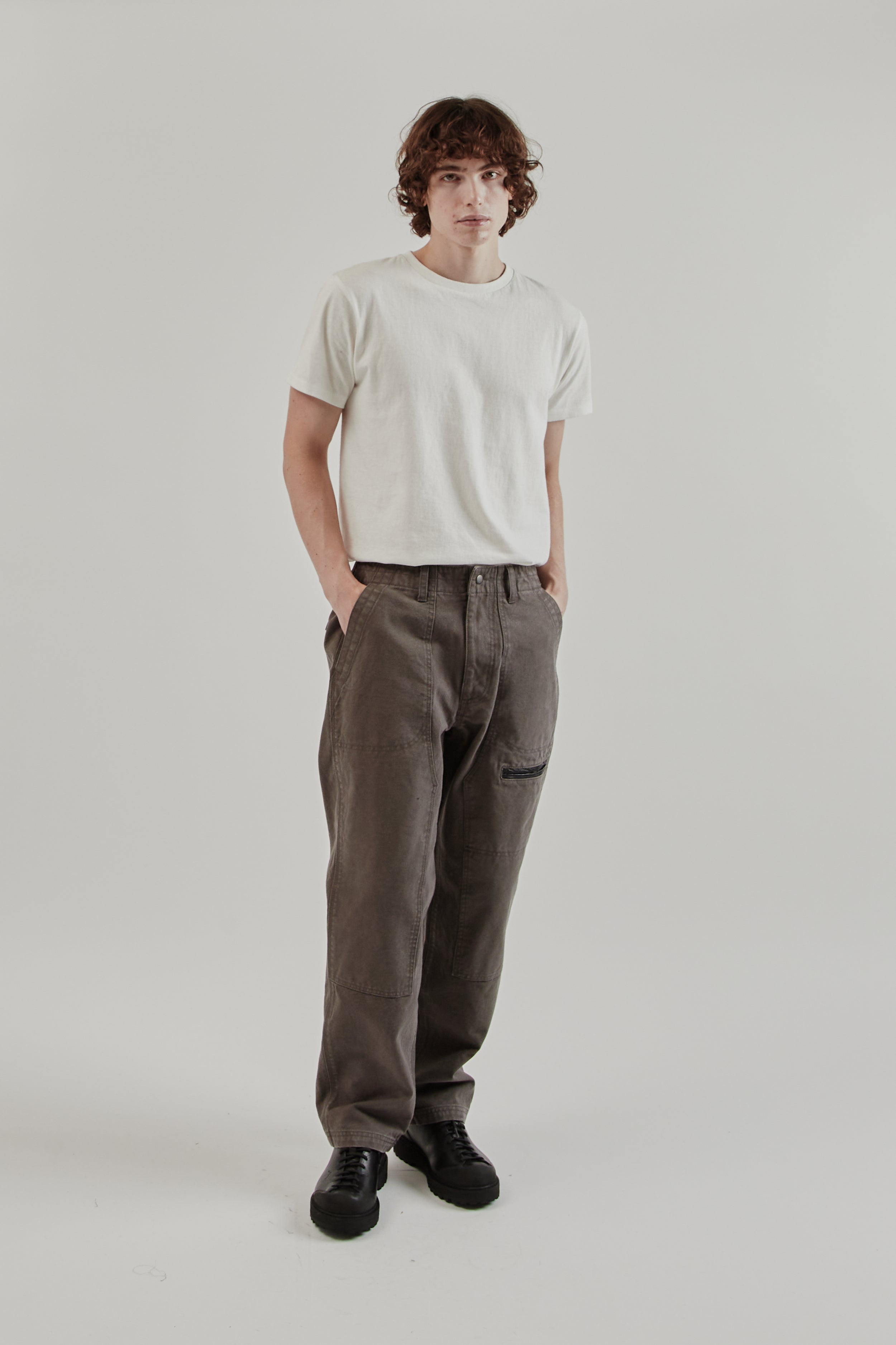 Frizmworks Heavy Canvas Destroyed Double Knee Pants - Mud