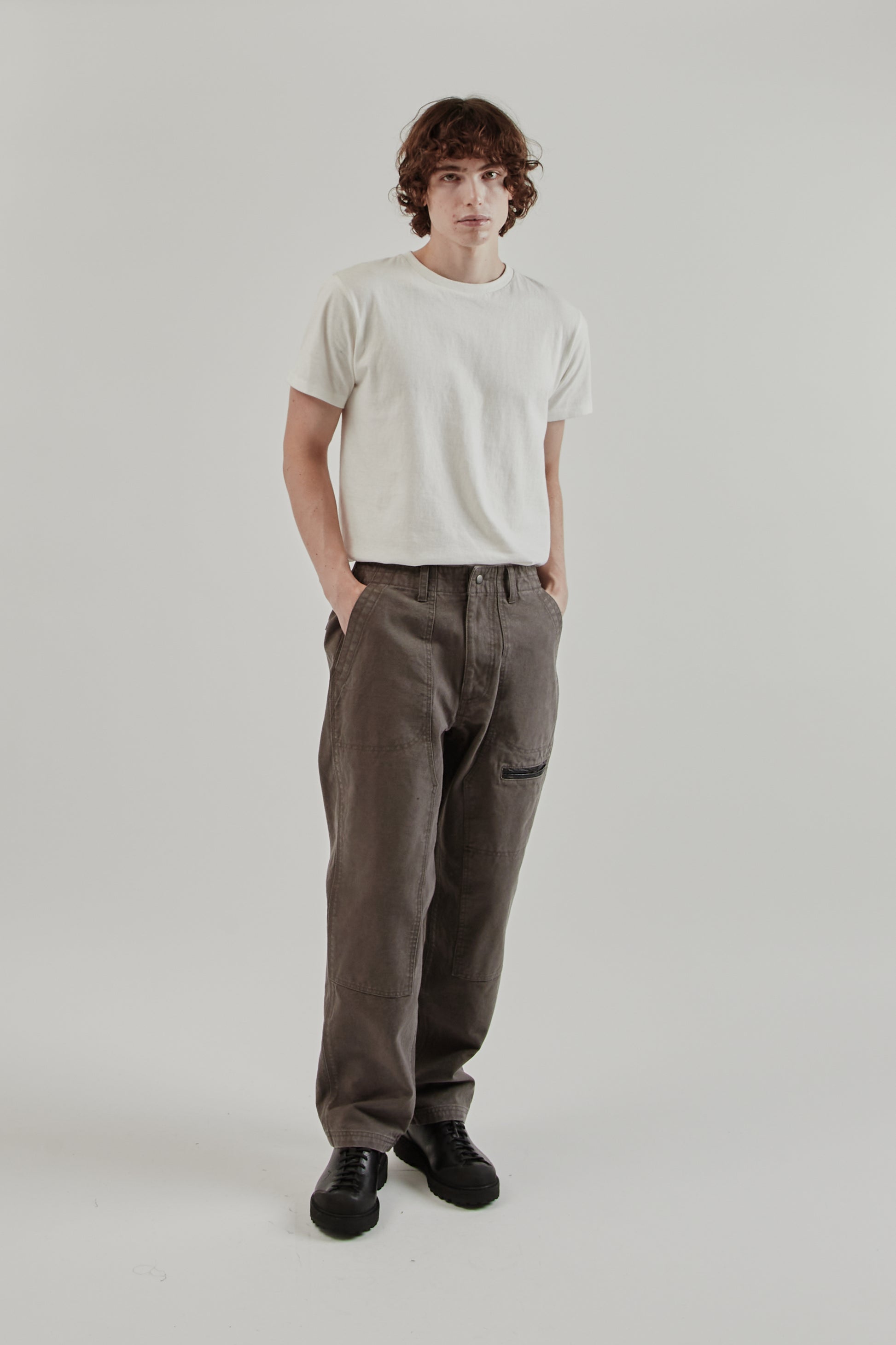 Frizmworks FW25 Heavy Canvas Destroyed Double Knee Pants Mud 10
