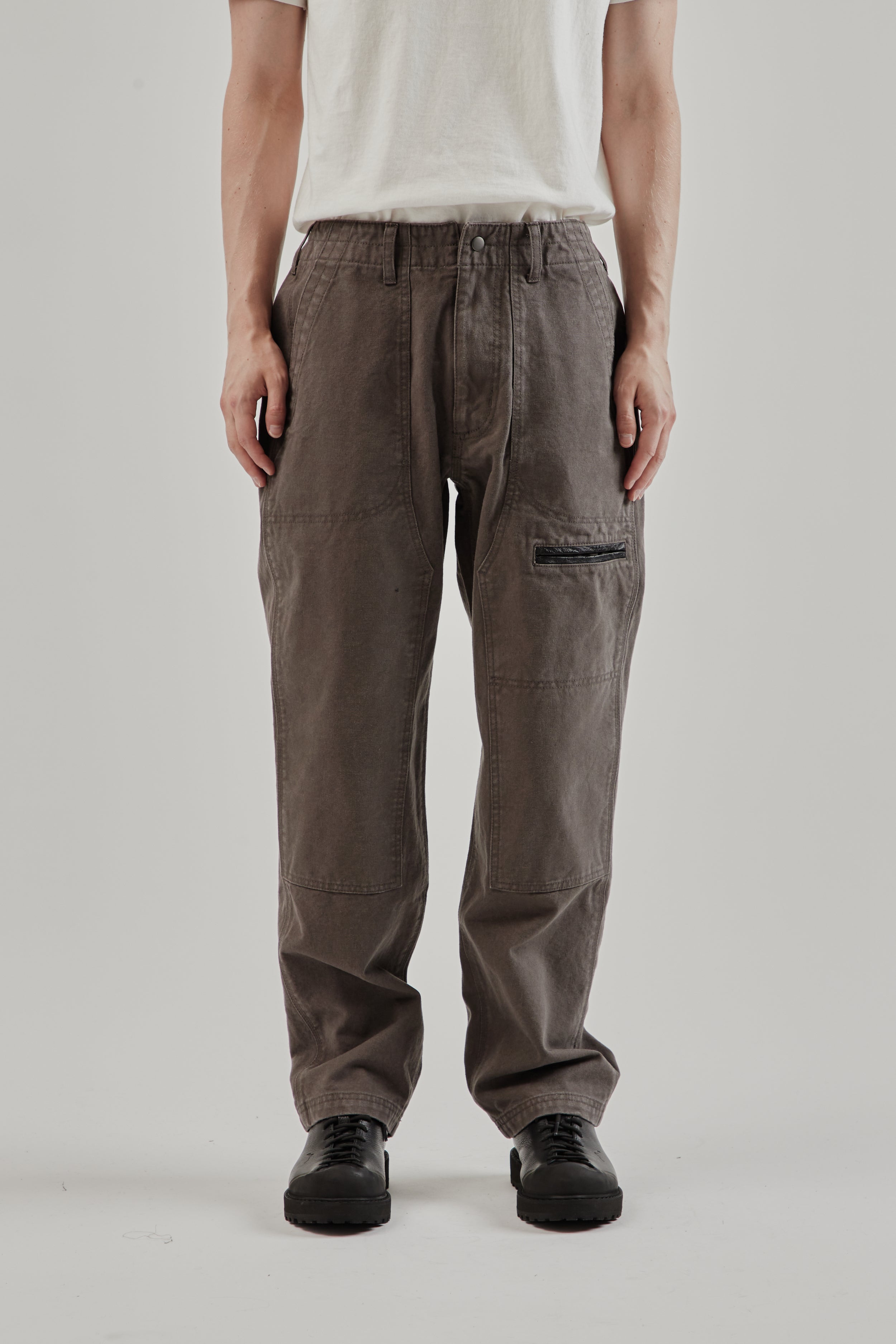 Frizmworks Heavy Canvas Destroyed Double Knee Pants - Mud