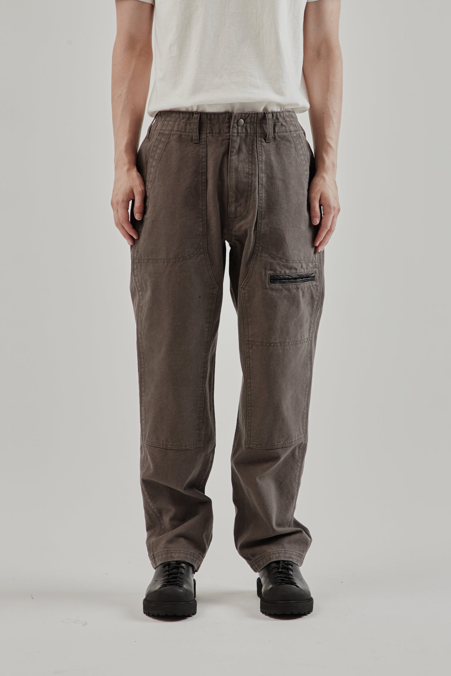 Frizmworks FW25 Heavy Canvas Destroyed Double Knee Pants Mud 2