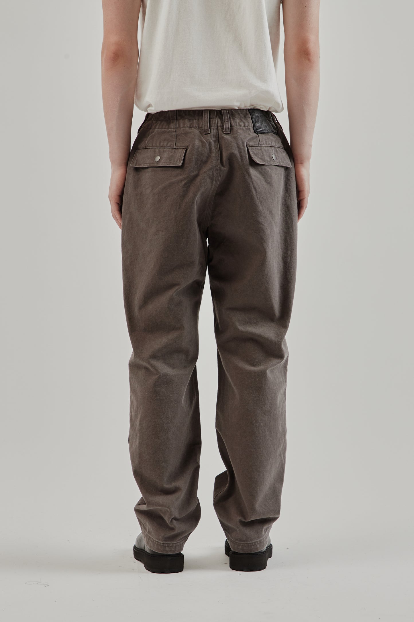 Frizmworks FW25 Heavy Canvas Destroyed Double Knee Pants Mud 4