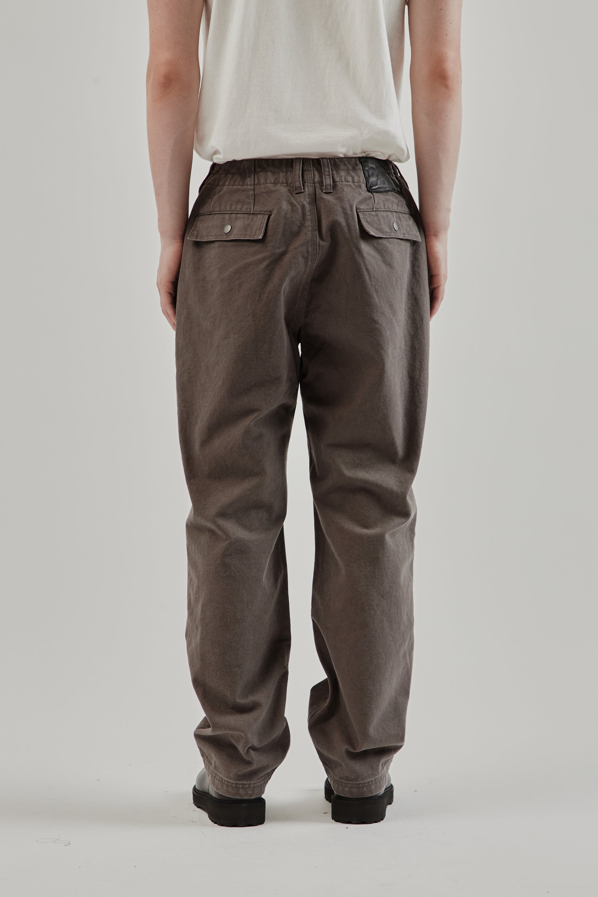 Frizmworks FW25 Heavy Canvas Destroyed Double Knee Pants Mud 4