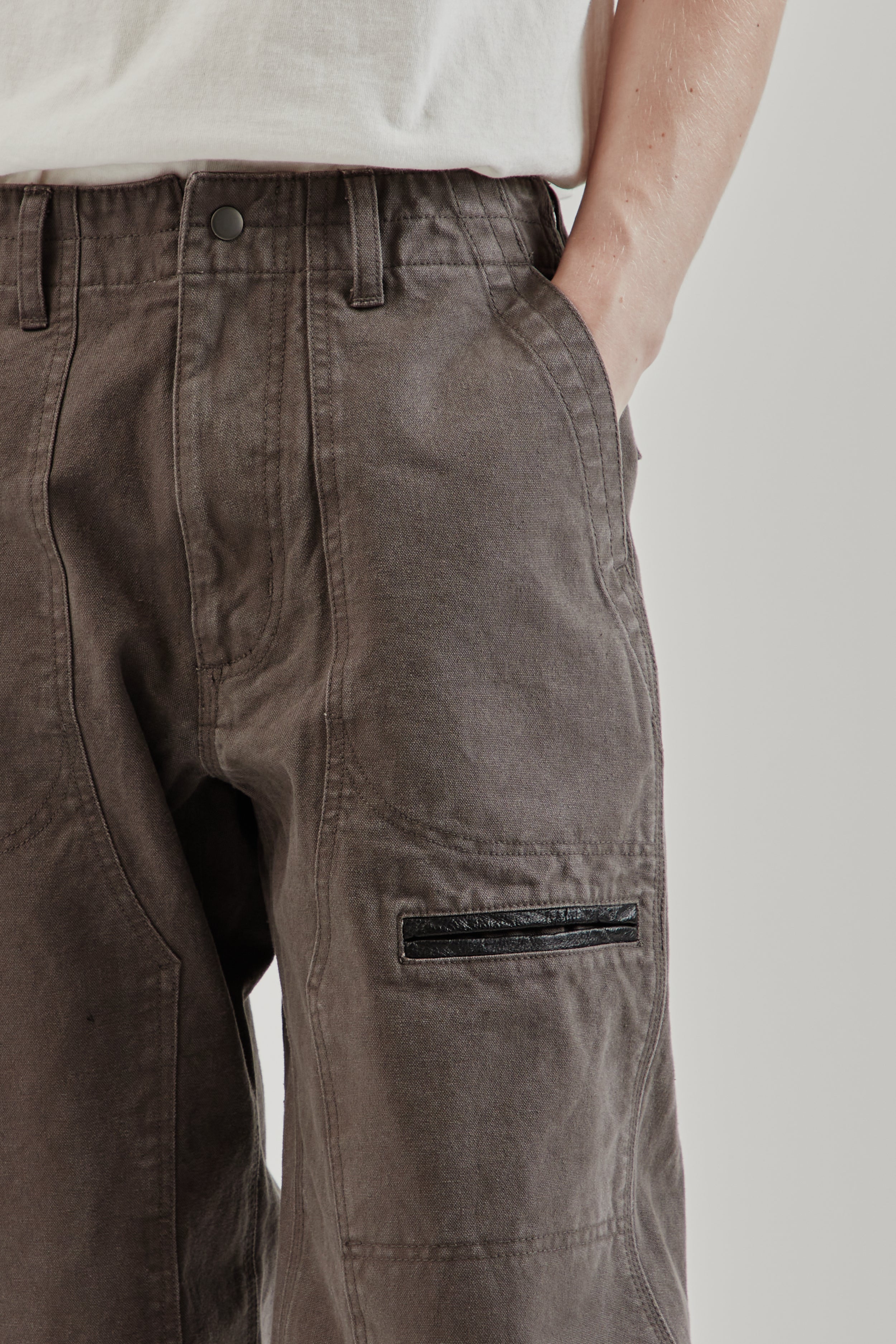 Frizmworks Heavy Canvas Destroyed Double Knee Pants - Mud