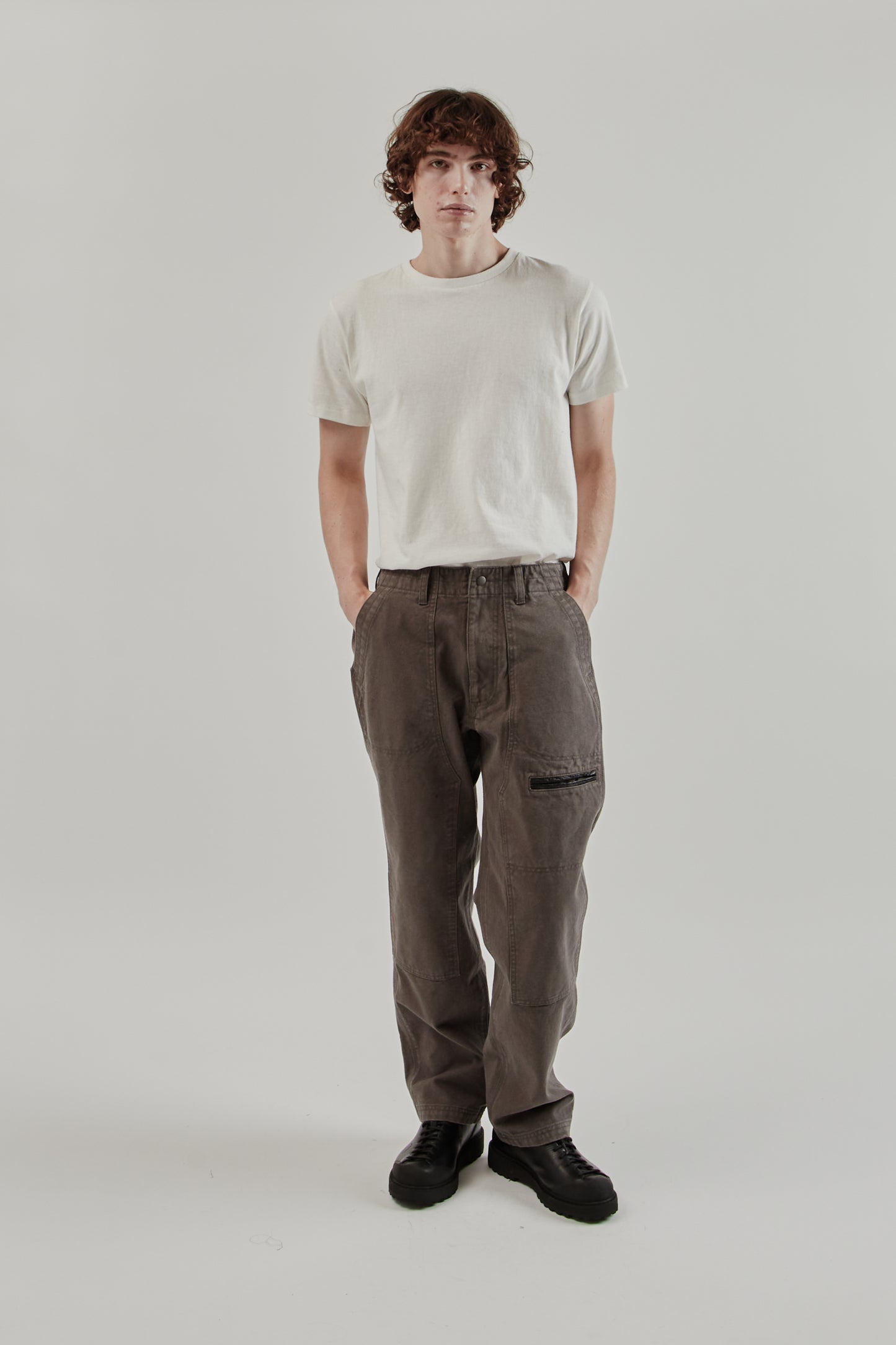 Frizmworks FW25 Heavy Canvas Destroyed Double Knee Pants Mud 9