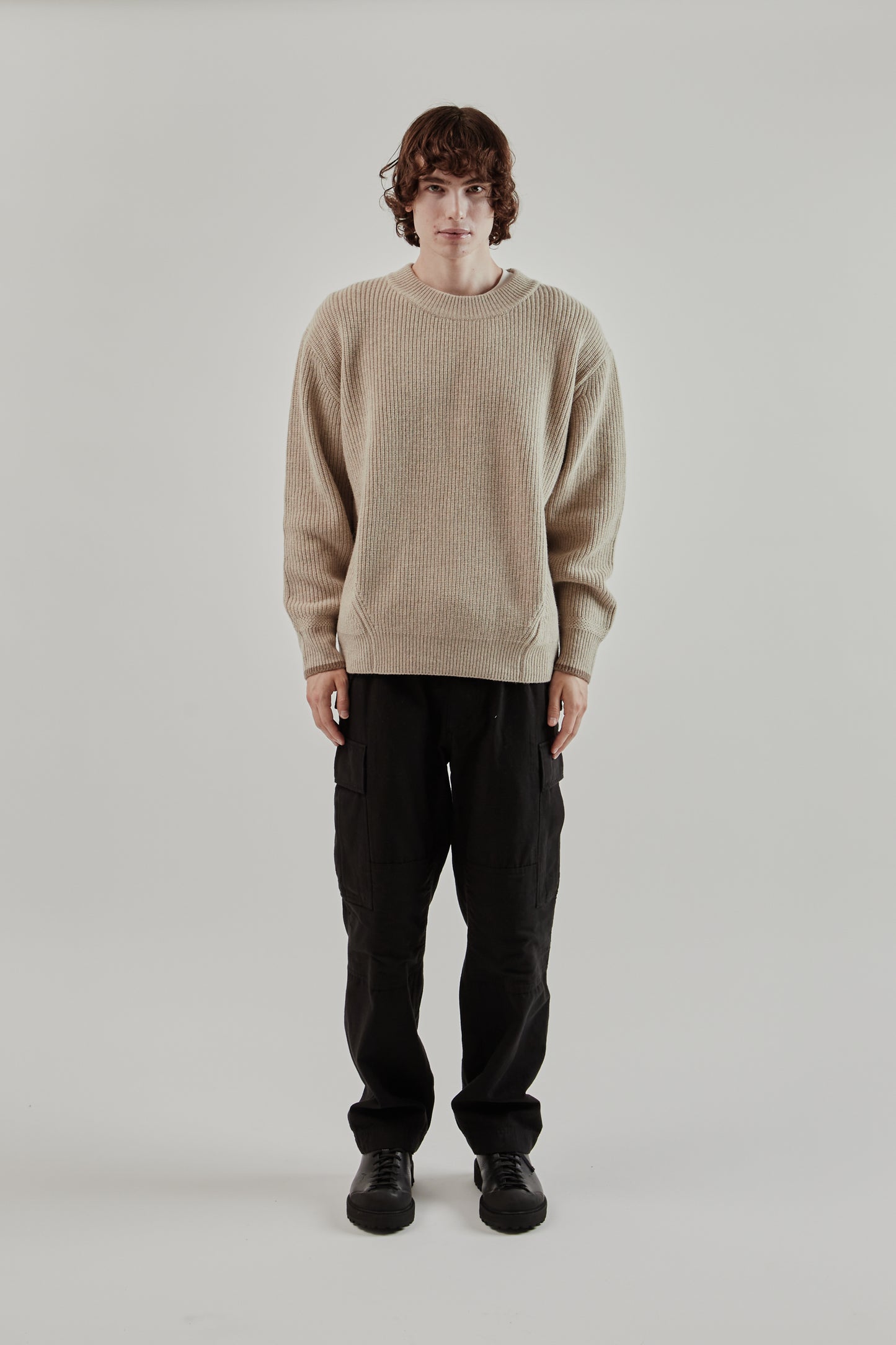 Frizmworks FW25 Kangaroo Round Pullover Knit Oatmeal 30