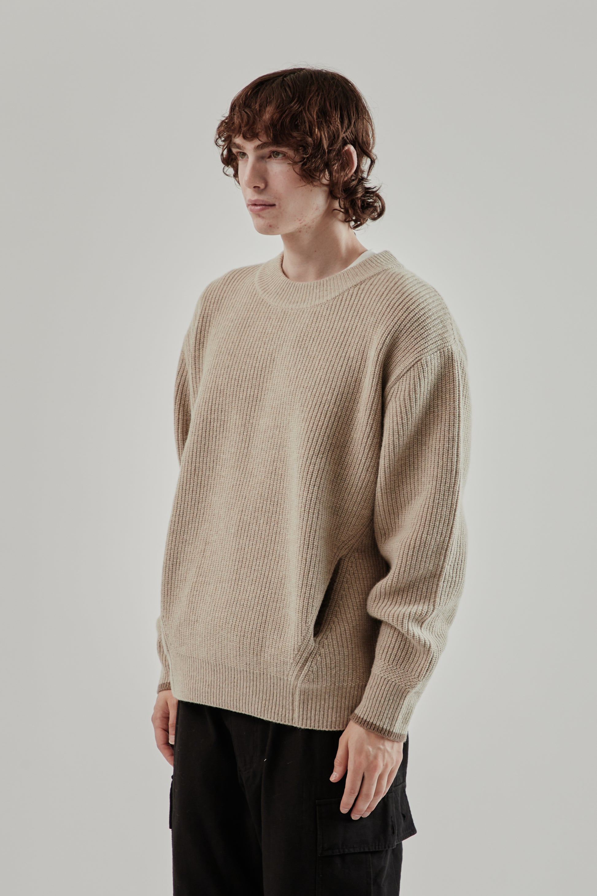Frizmworks FW25 Kangaroo Round Pullover Knit Oatmeal 32
