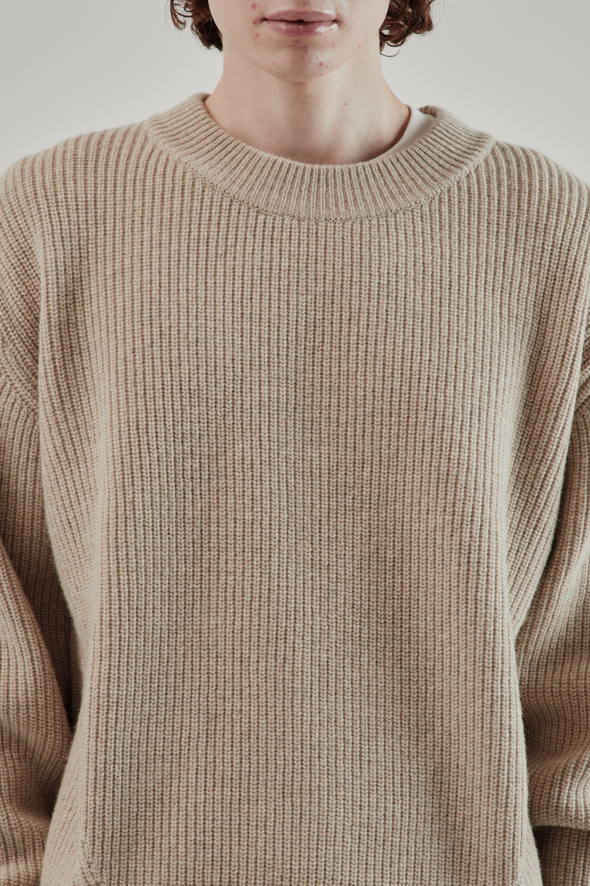 Frizmworks FW25 Kangaroo Round Pullover Knit Oatmeal 35