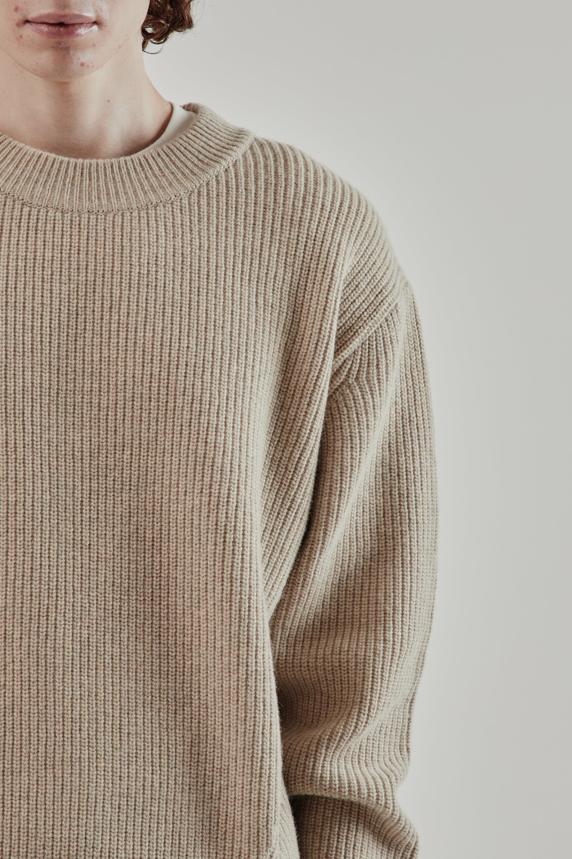 Frizmworks FW25 Kangaroo Round Pullover Knit Oatmeal 36