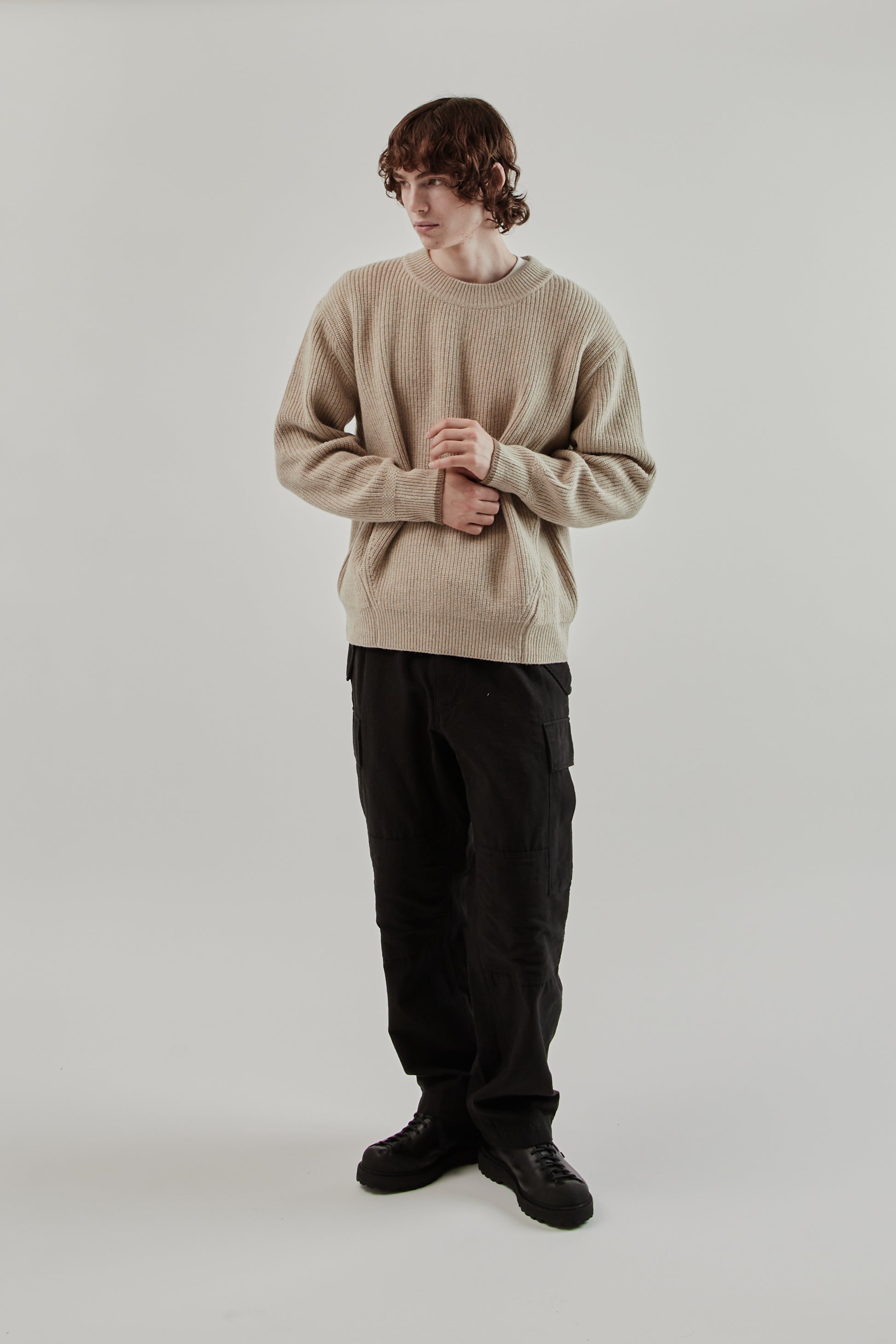 Frizmworks FW25 Kangaroo Round Pullover Knit Oatmeal 39