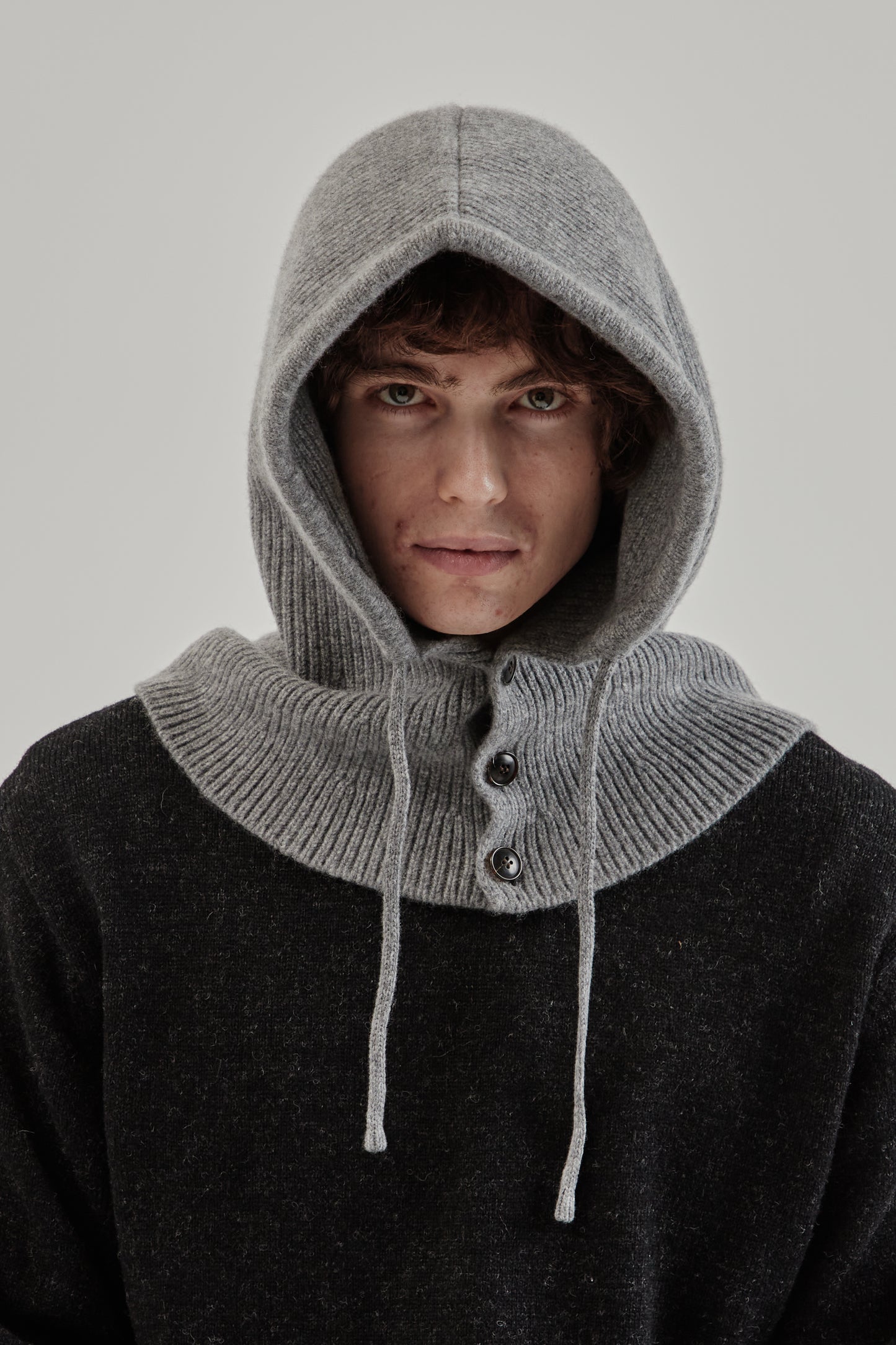 Frizmworks FW25 Merino Wool Knit Balaclava Gray 1