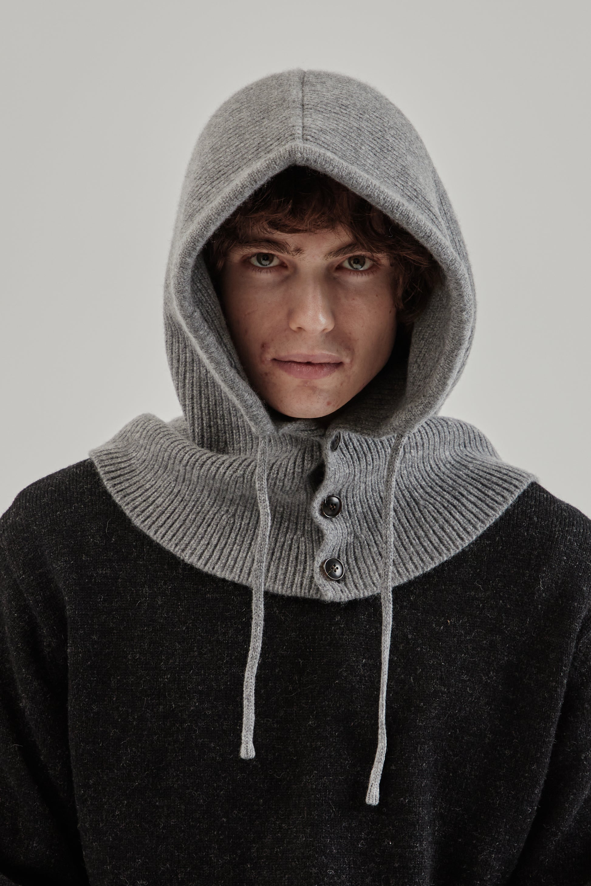 Frizmworks FW25 Merino Wool Knit Balaclava Gray 1
