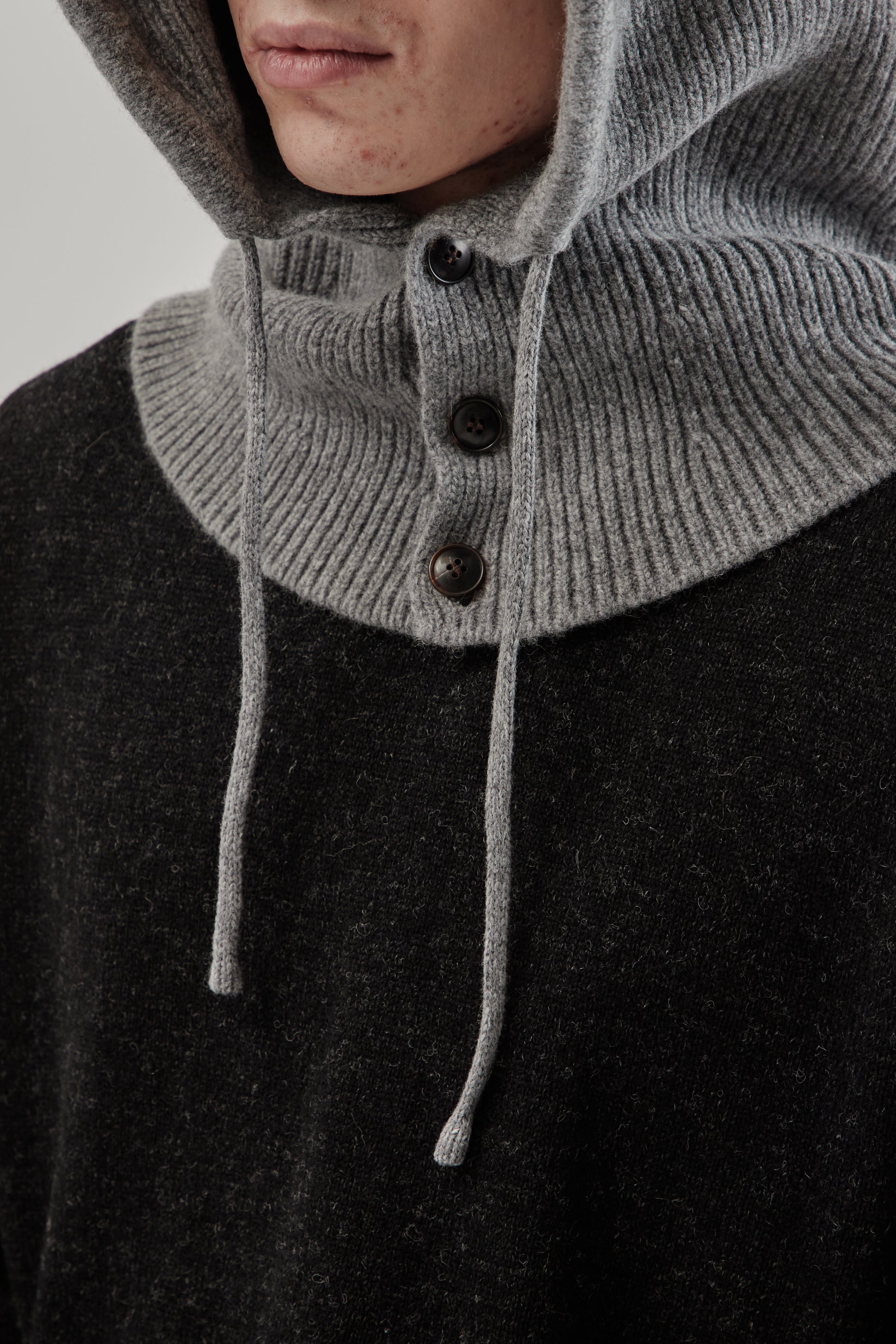 Frizmworks FW25 Merino Wool Knit Balaclava Gray 5