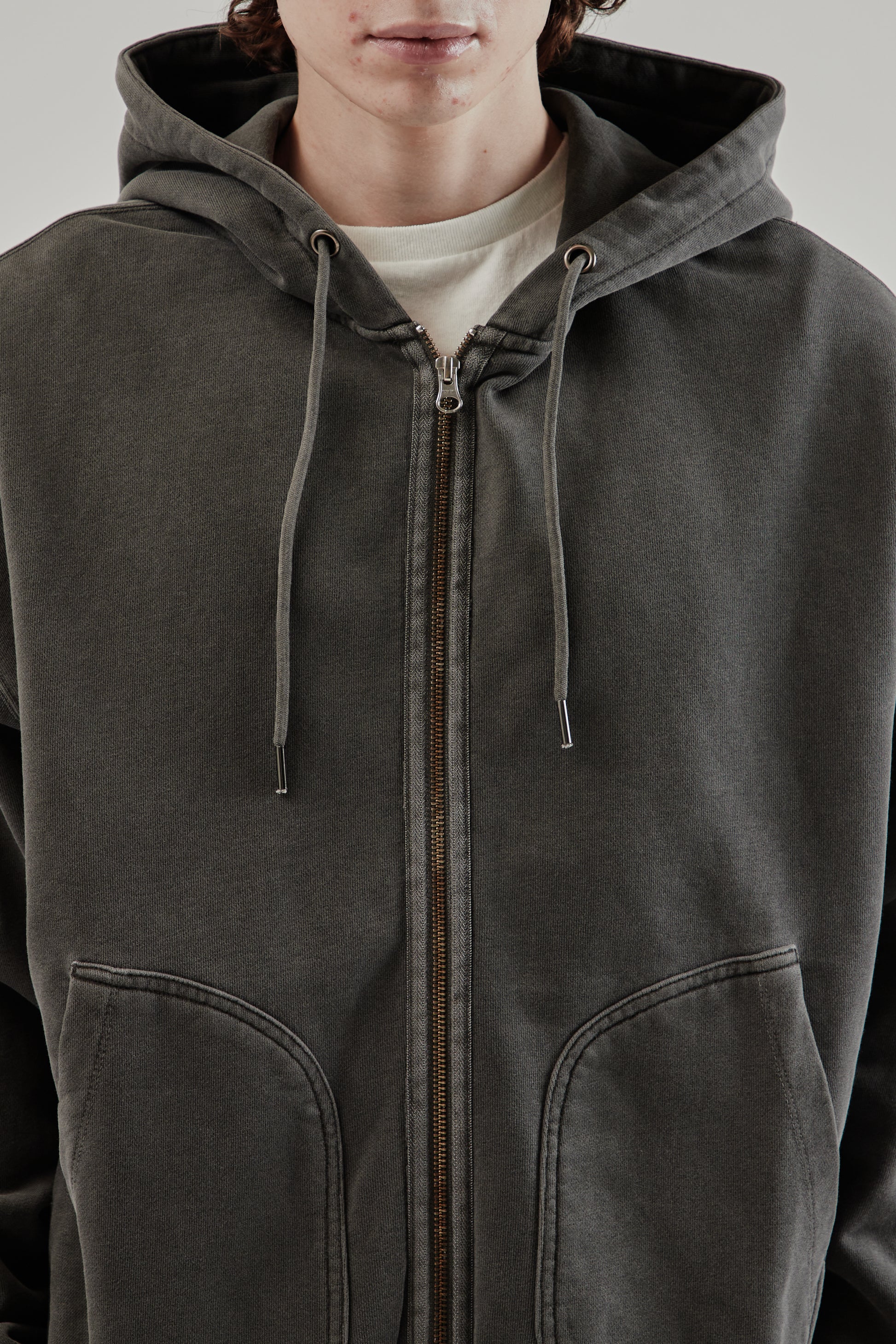 Frizmworks FW25 OG Pigment Dyeing Hood Zipup Parka Charcoal 6