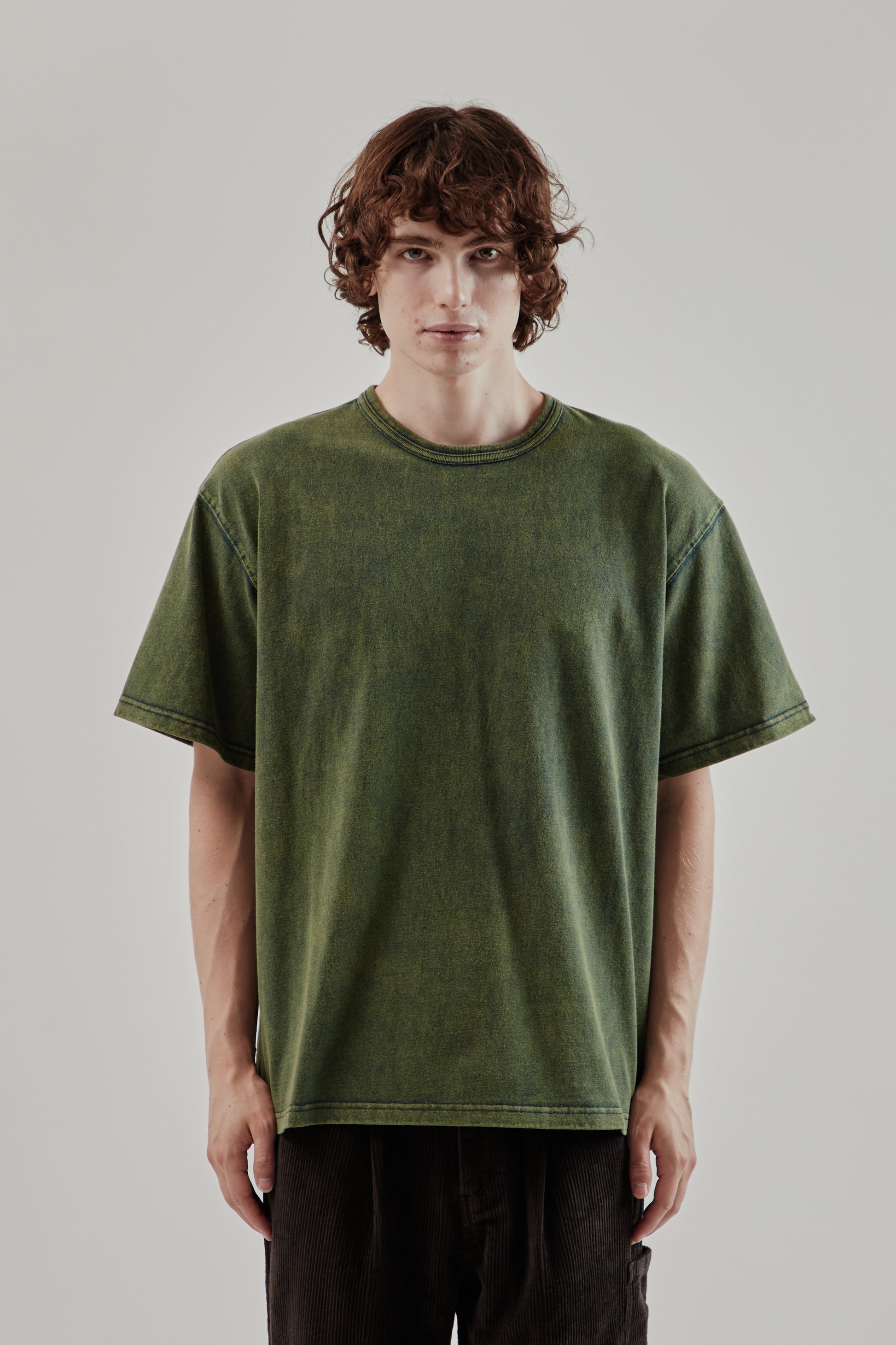 Frizmworks FW25 OG Vintage Dyeing Half Tee Dark Green 2