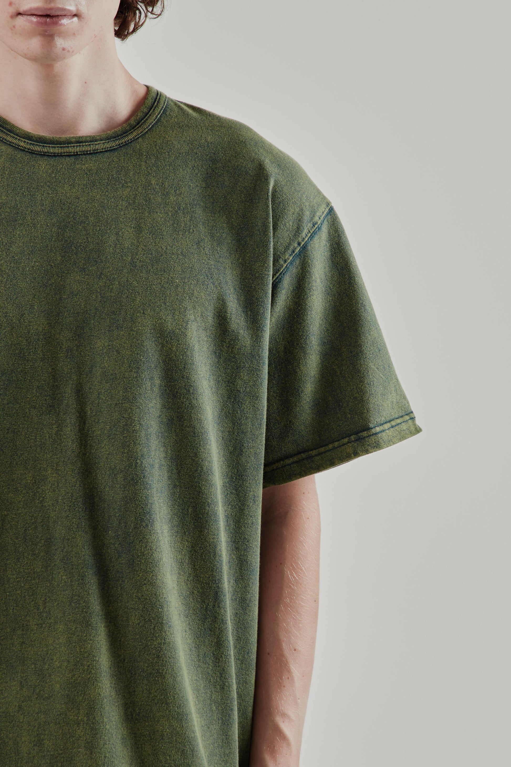 Frizmworks FW25 OG Vintage Dyeing Half Tee Dark Green 7