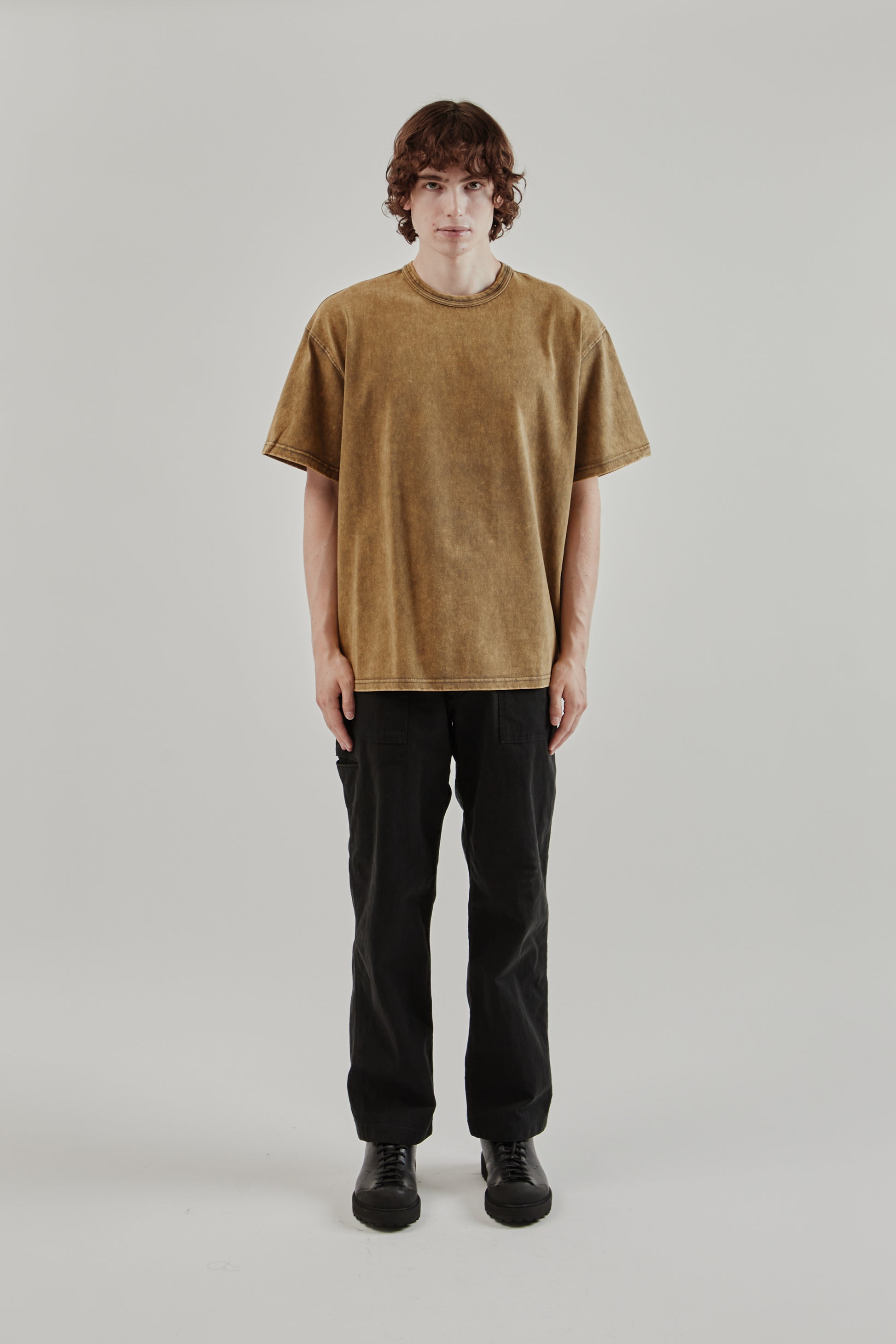 Frizmworks FW25 OG Vintage Dyeing Half Tee Olive 1