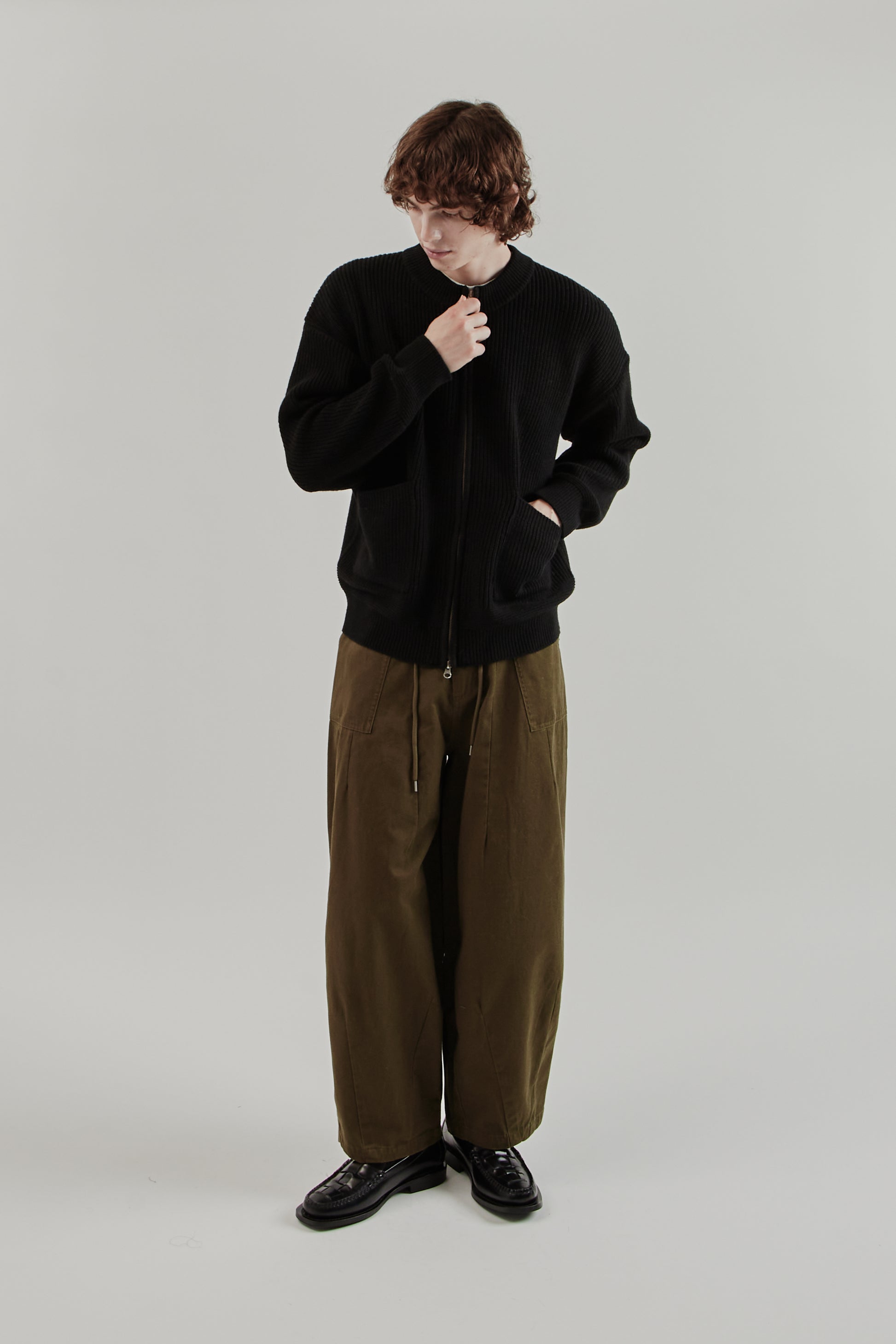 Frizmworks FW25 Wool Deck Zip-Up Cardigan Black 10