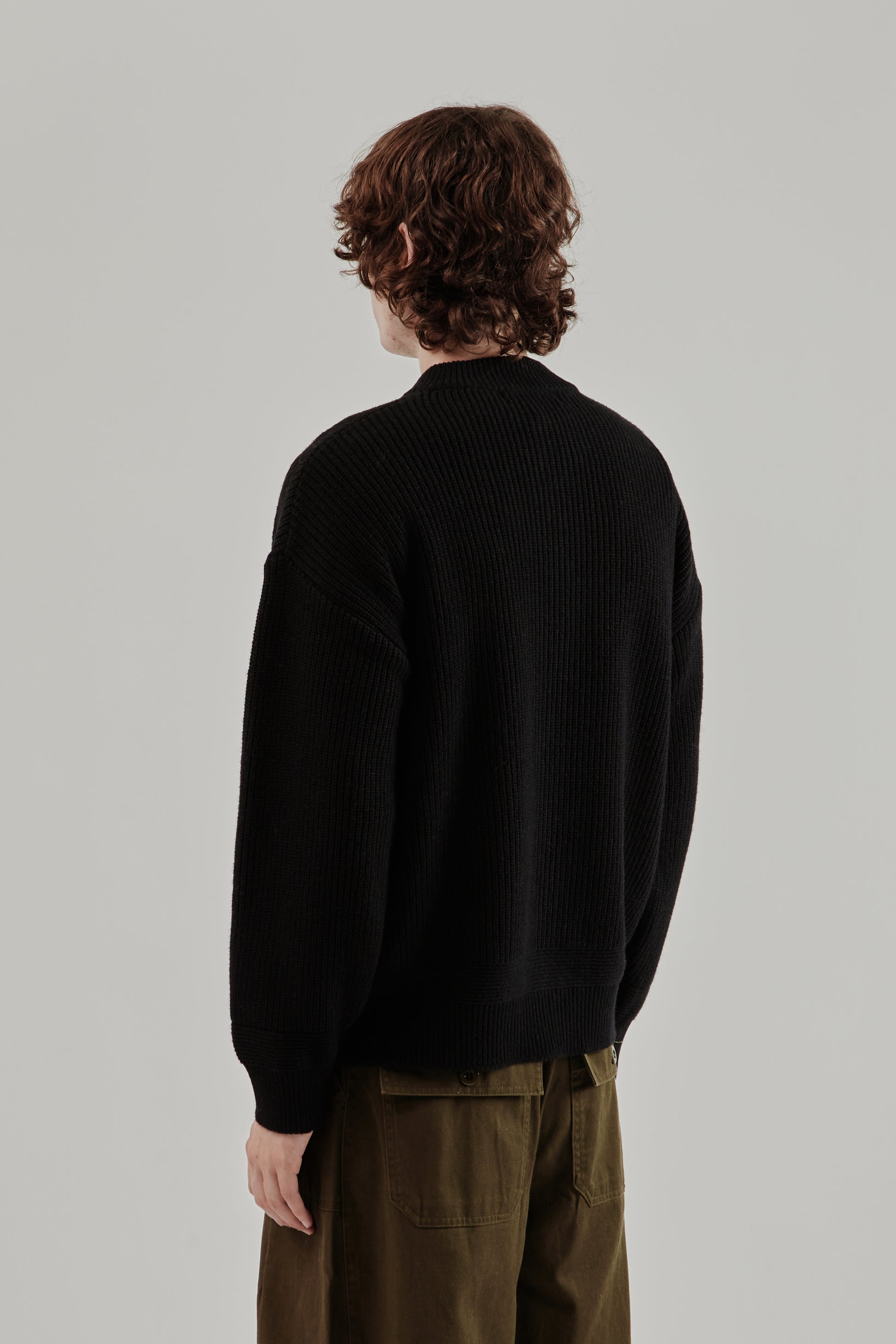 Frizmworks FW25 Wool Deck Zip-Up Cardigan Black 4