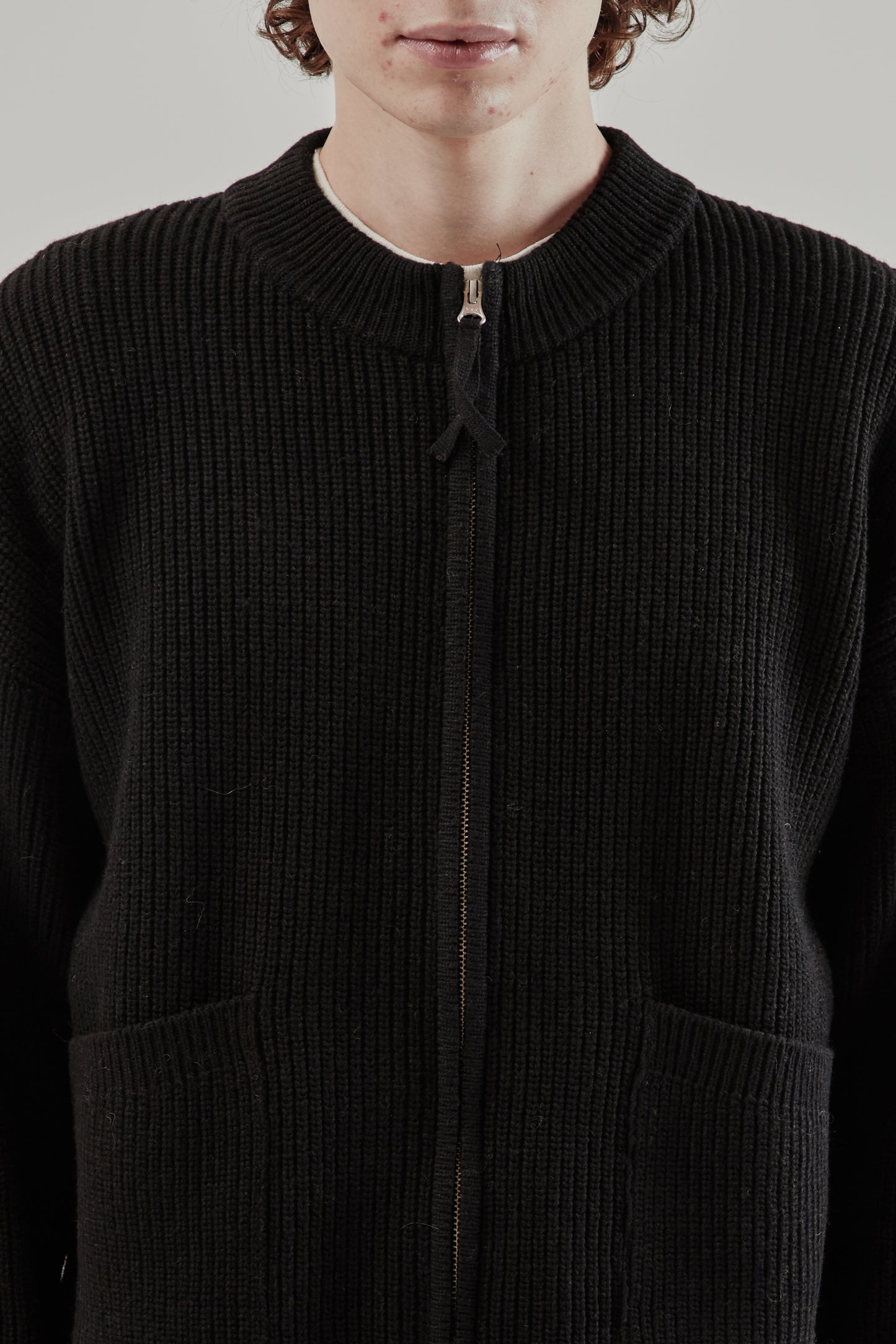 Frizmworks FW25 Wool Deck Zip-Up Cardigan Black 6