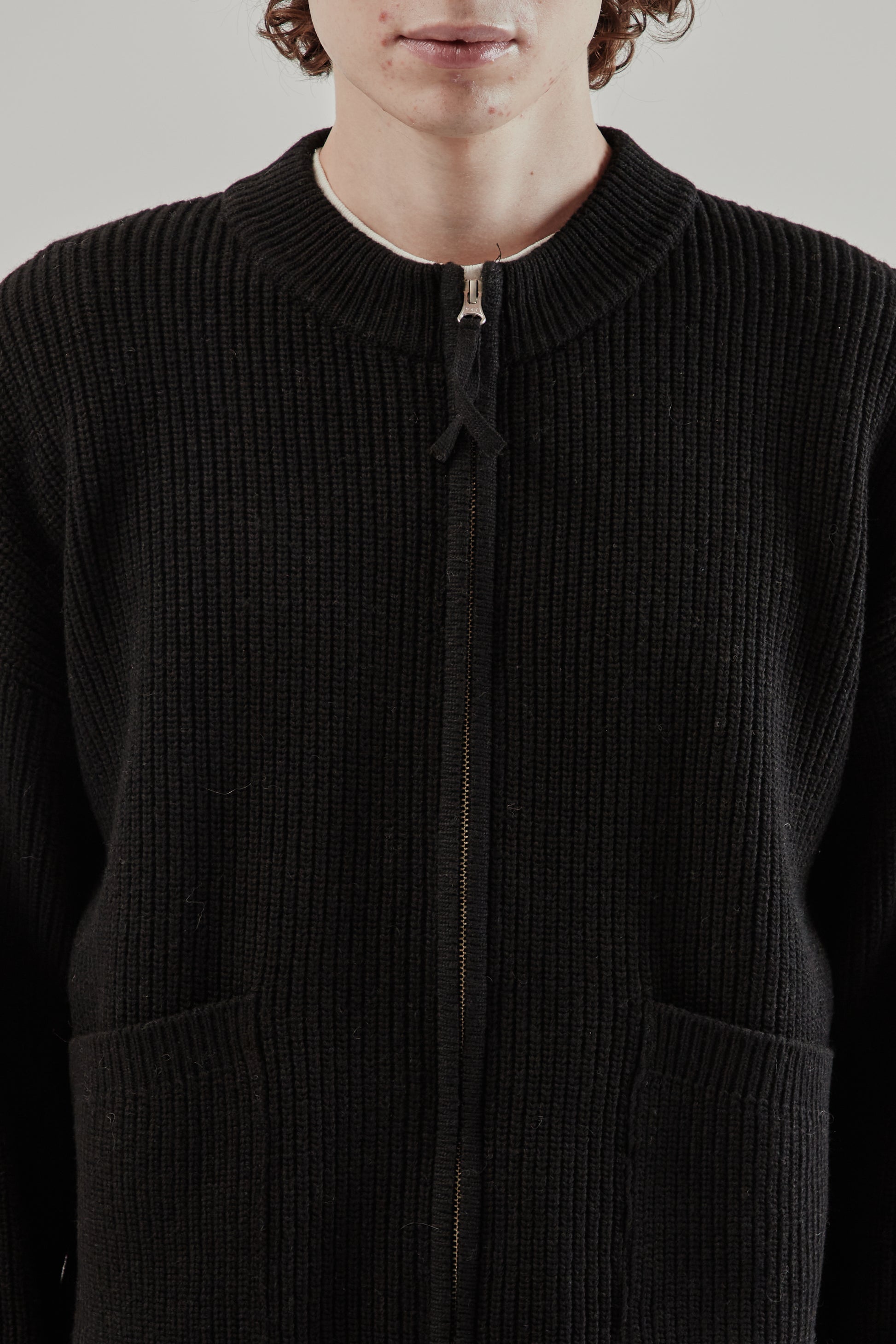 Frizmworks FW25 Wool Deck Zip-Up Cardigan Black 6