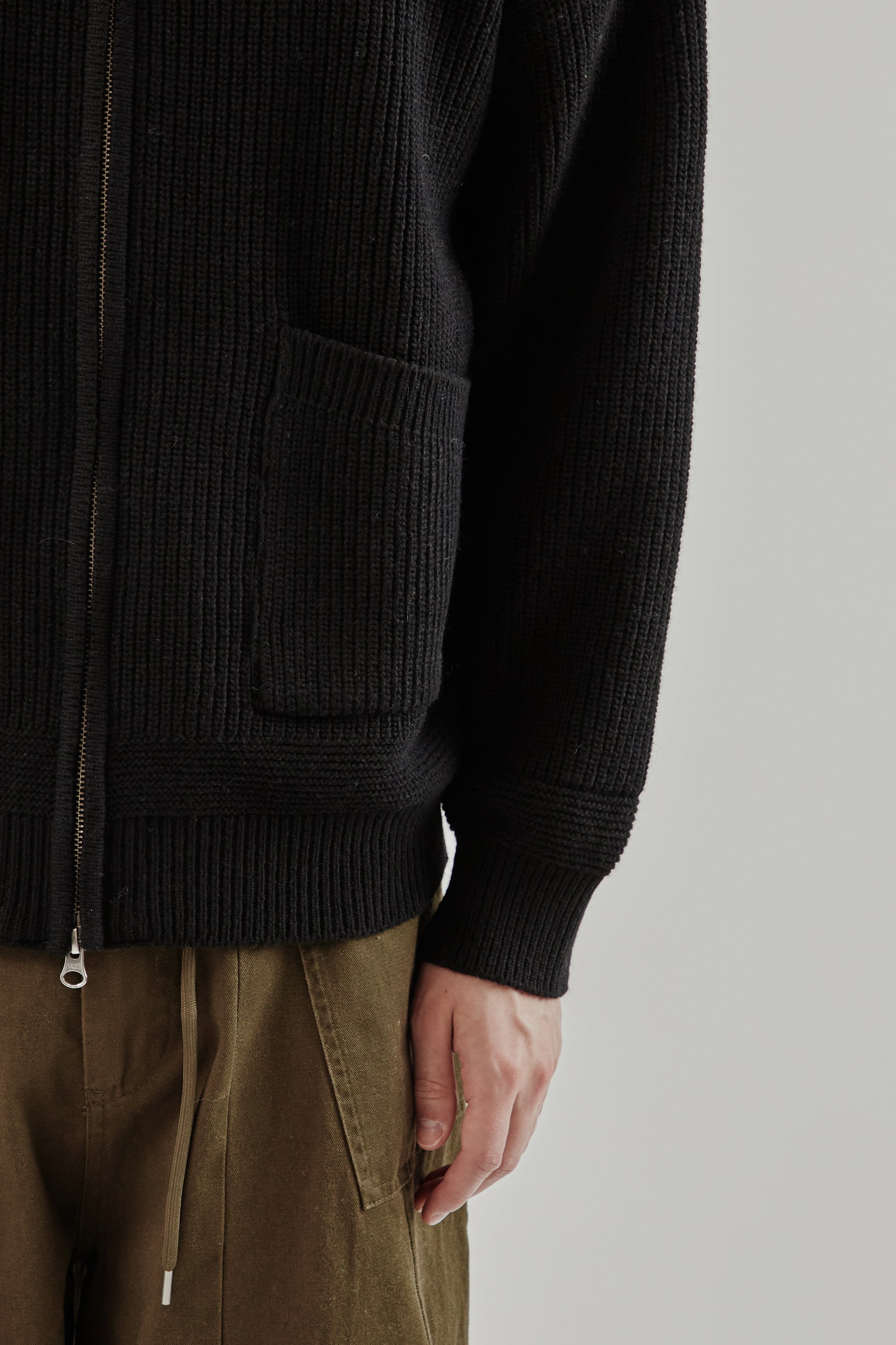 Frizmworks FW25 Wool Deck Zip-Up Cardigan Black 8