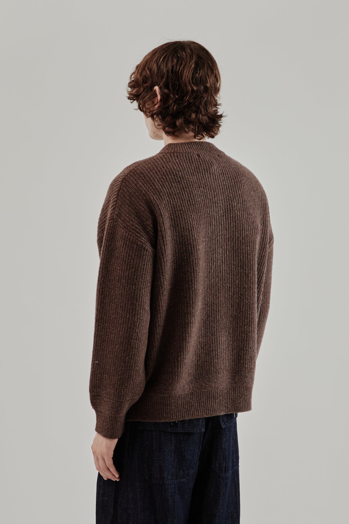 Frizmworks FW25 Wool Deck Zip-Up Cardigan Choco Brown 4